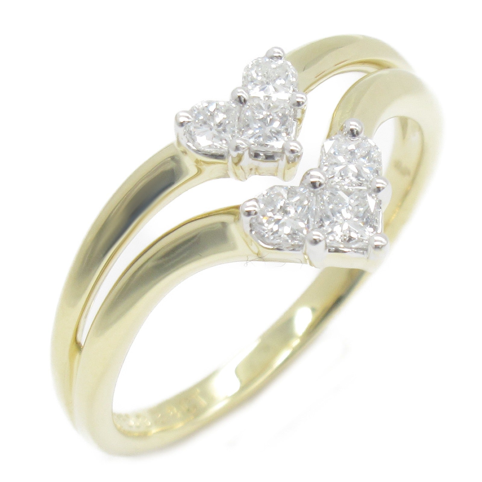 K18 Yellow Gold Diamond Ring Jewelry