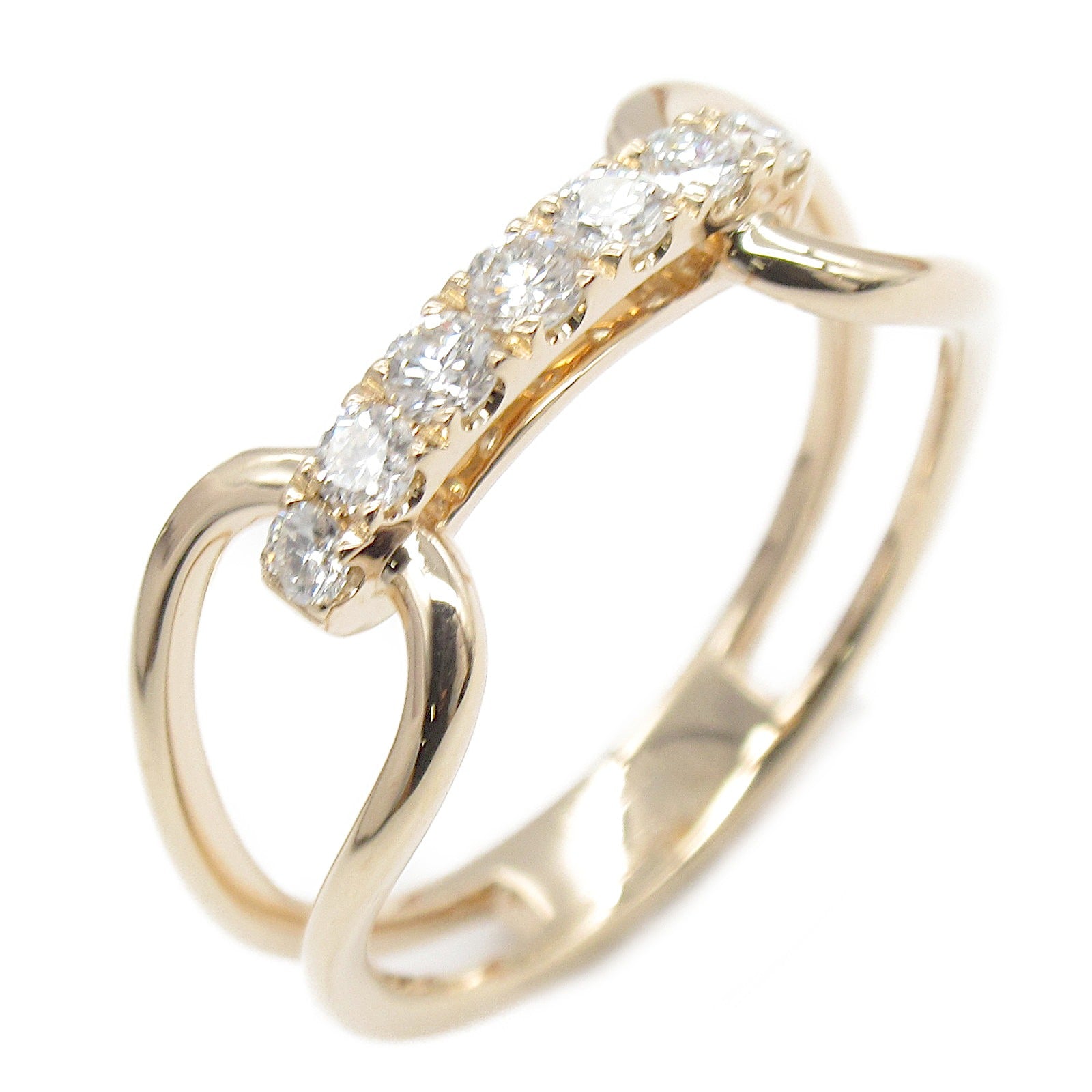 K18PG Pink Gold Diamond Ring Jewelry