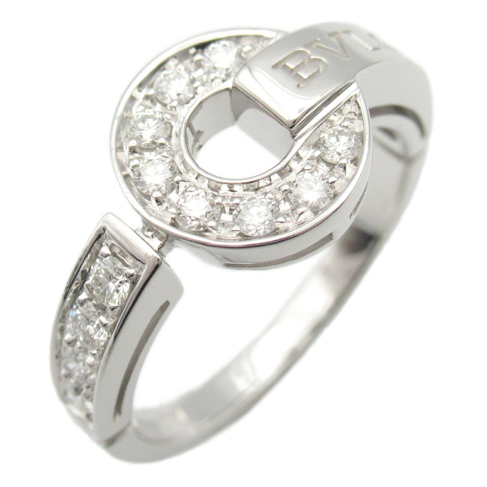 Bvlgari K18WG White Gold Diamond Ring