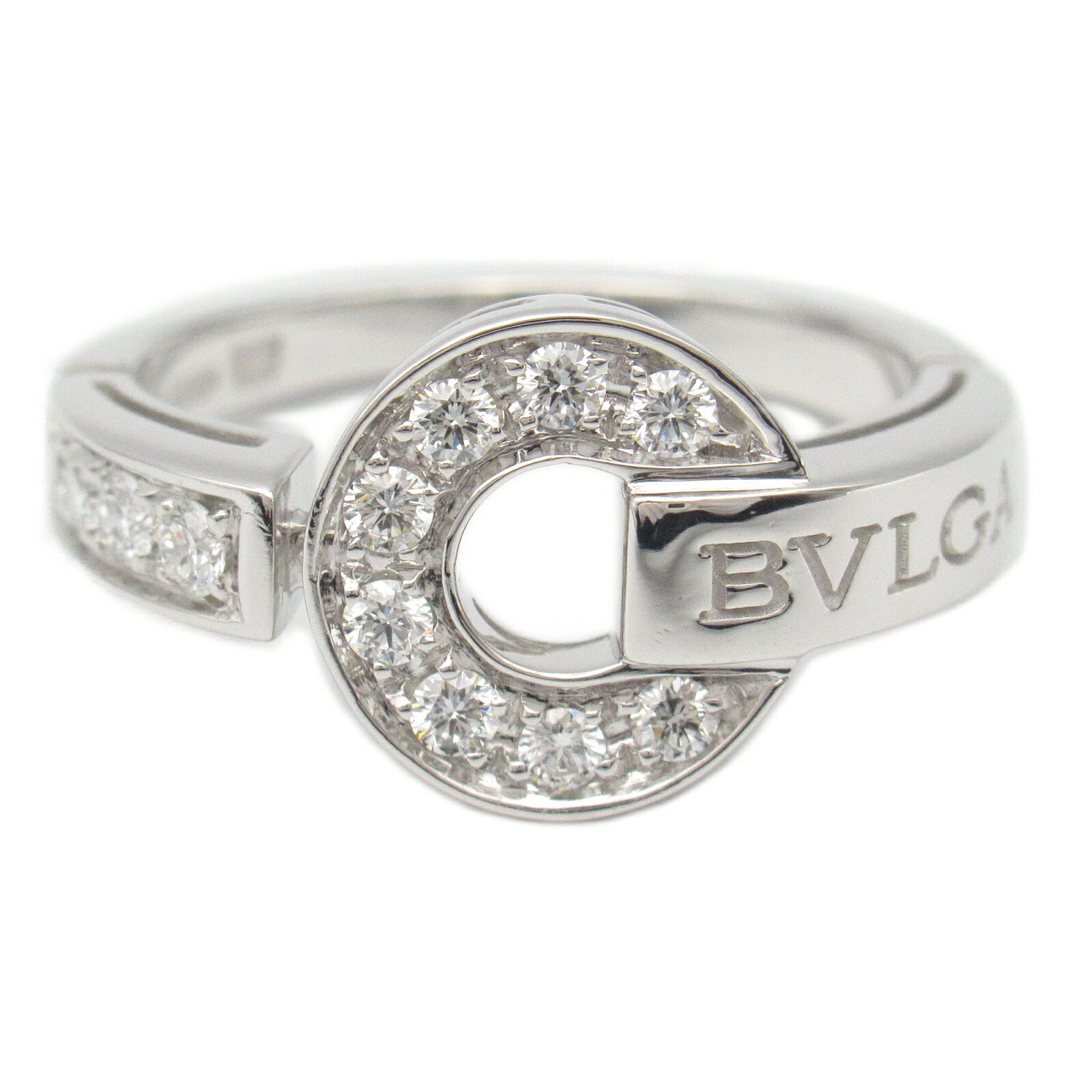 Bvlgari K18WG White Gold Diamond Ring