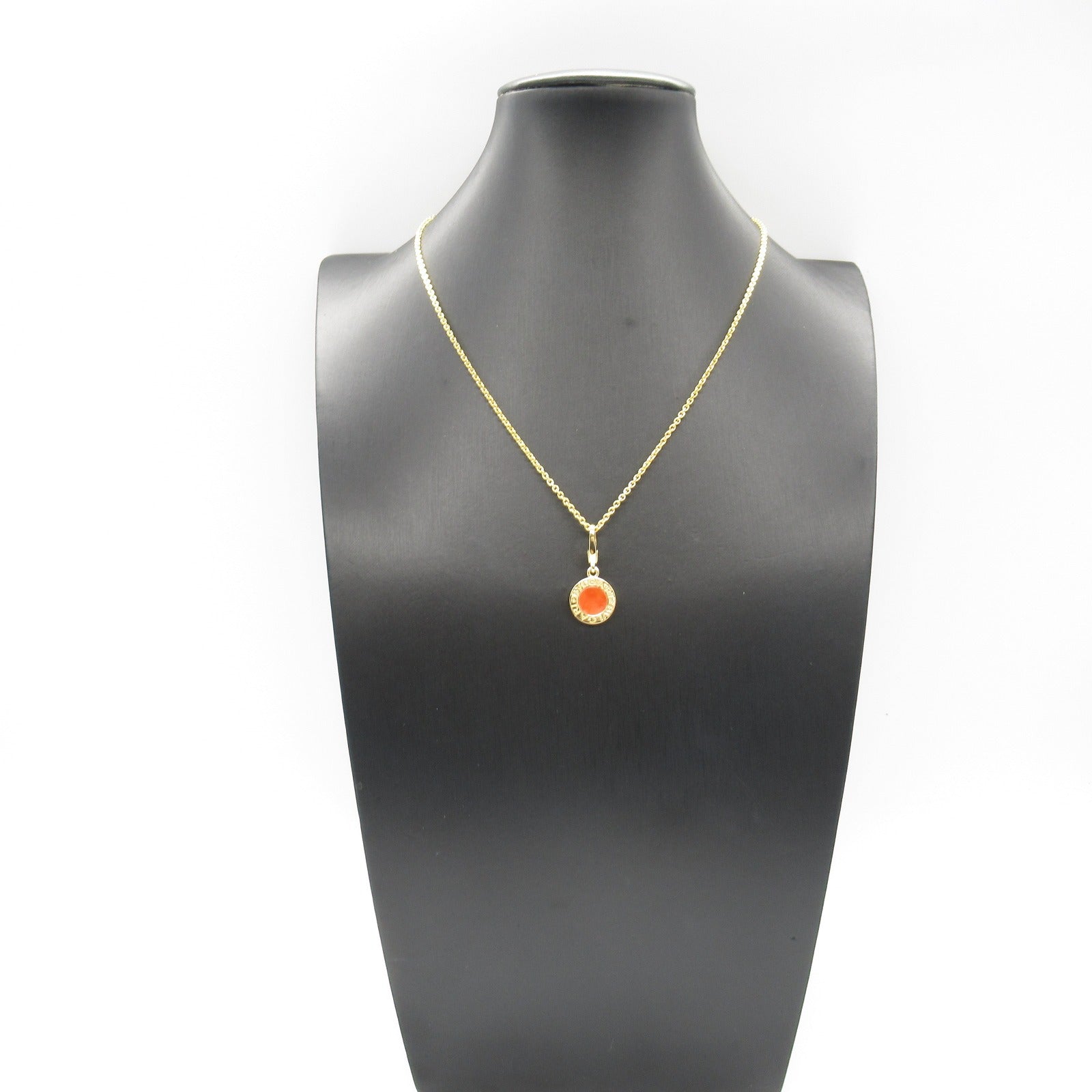 Bvlgari Coral Necklace K18 Yellow Gold