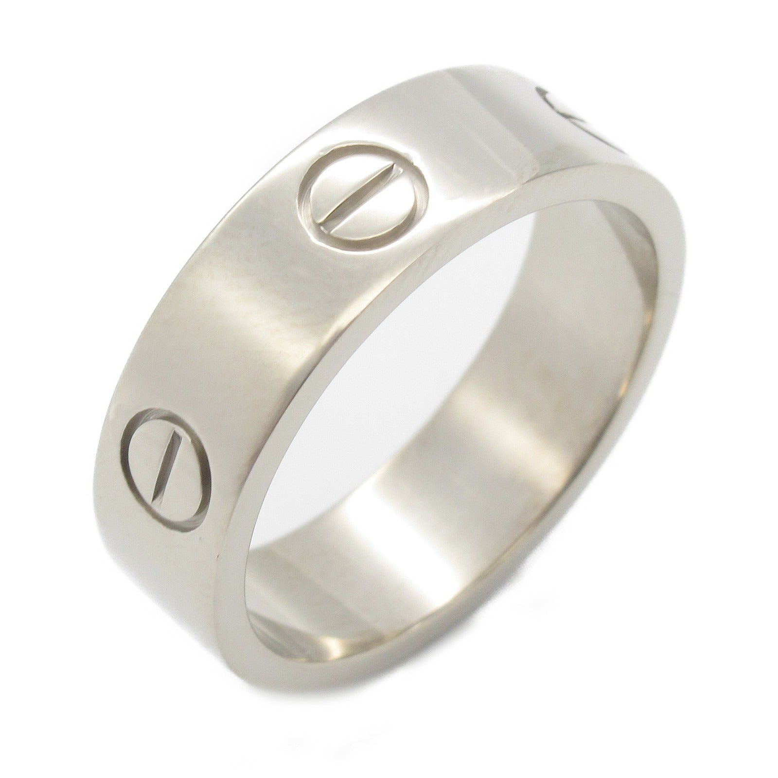 Cartier Love Ring K18WG White Gold B4022657