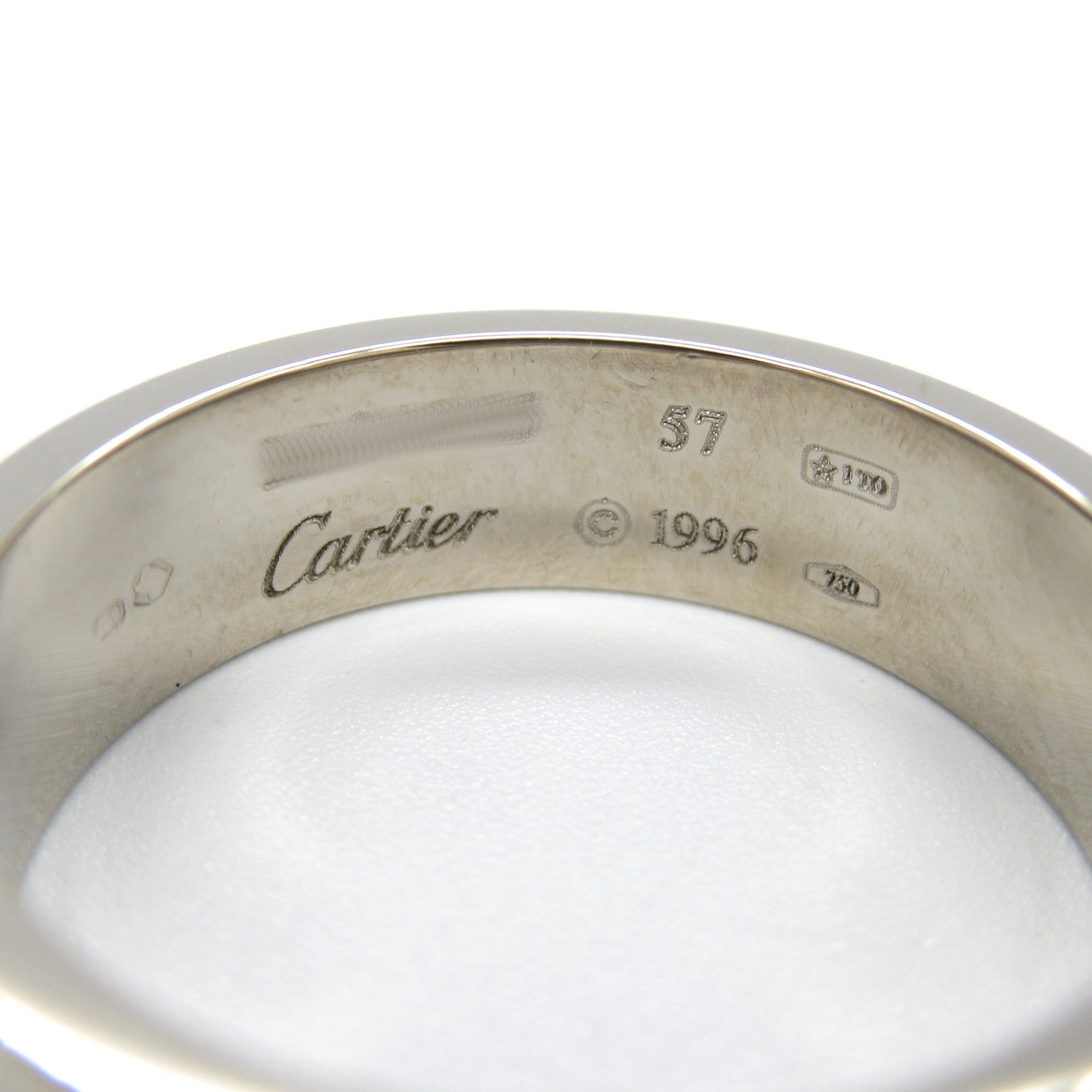 Cartier Love Ring K18WG White Gold B4022657