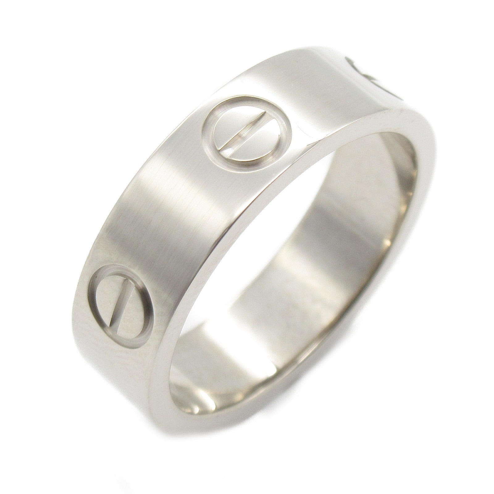 Cartier Love Ring K18WG White Gold Jewelry