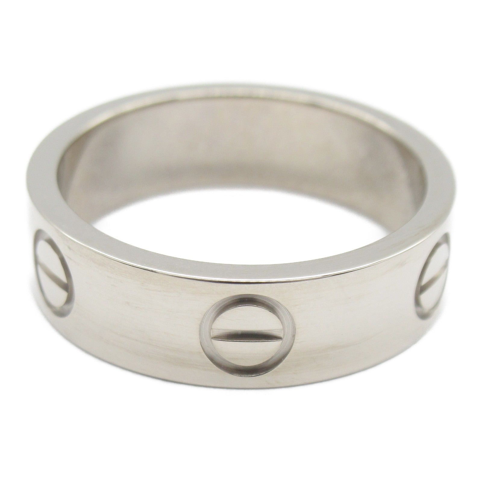 Cartier Love Ring K18WG White Gold Jewelry