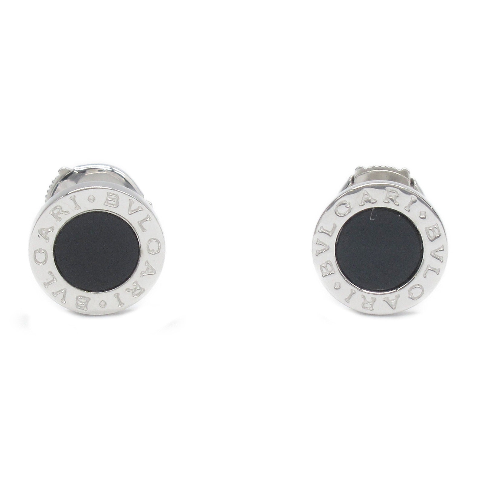 Bvlgari Onyx K18WG Earrings Jewelry