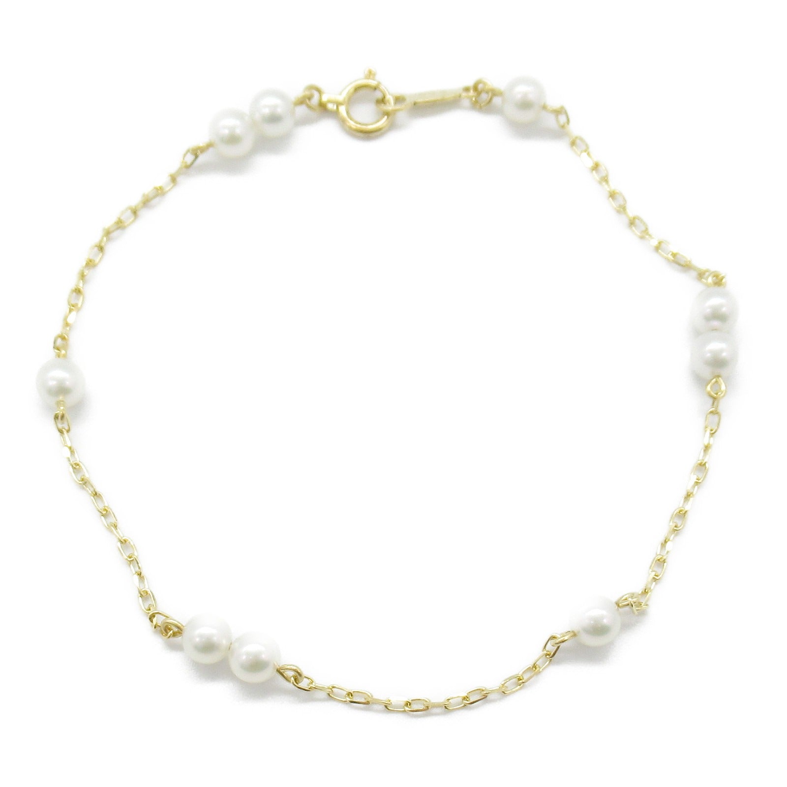 MIKIMOTO Pearl Bracelet K18 Yellow Gold