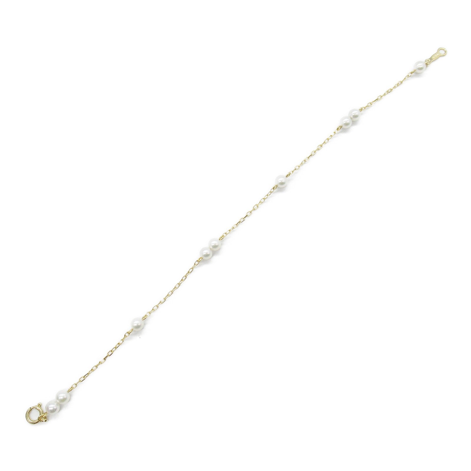 MIKIMOTO Pearl Bracelet K18 Yellow Gold