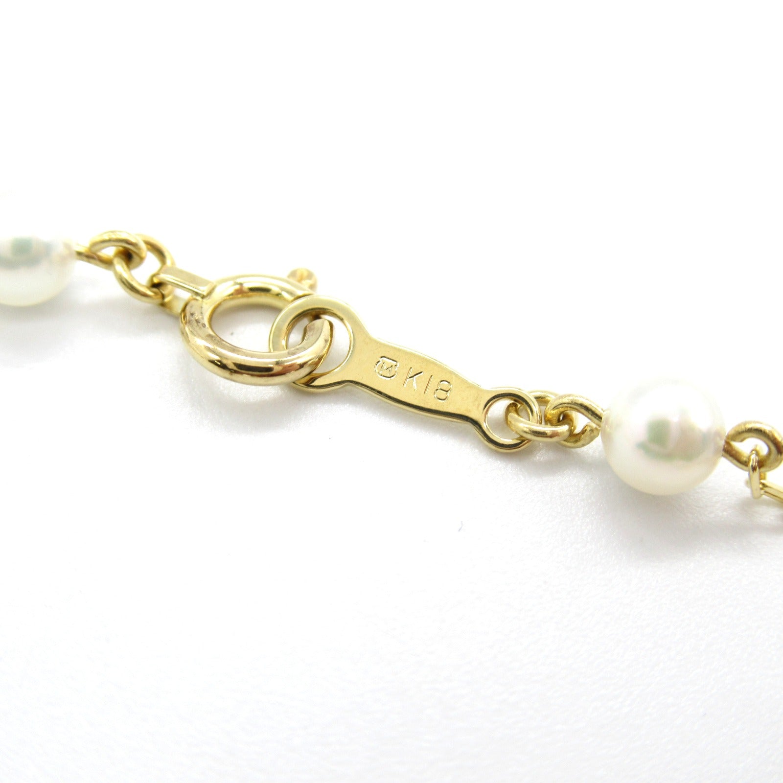 MIKIMOTO Pearl Bracelet K18 Yellow Gold