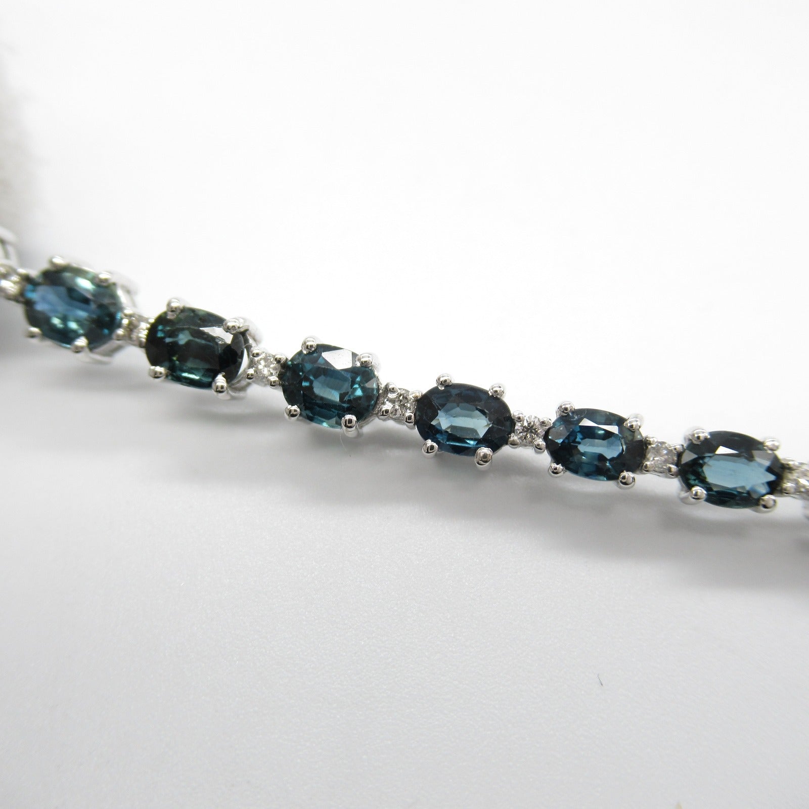 Sapphire Bracelet K18WG White Gold Jewelry