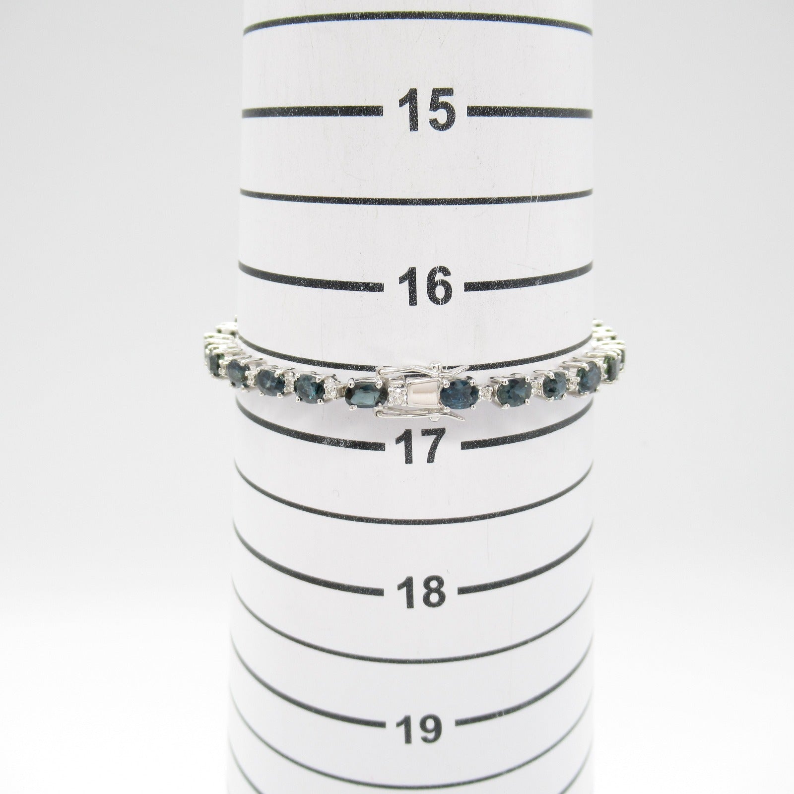 Sapphire Bracelet K18WG White Gold Jewelry