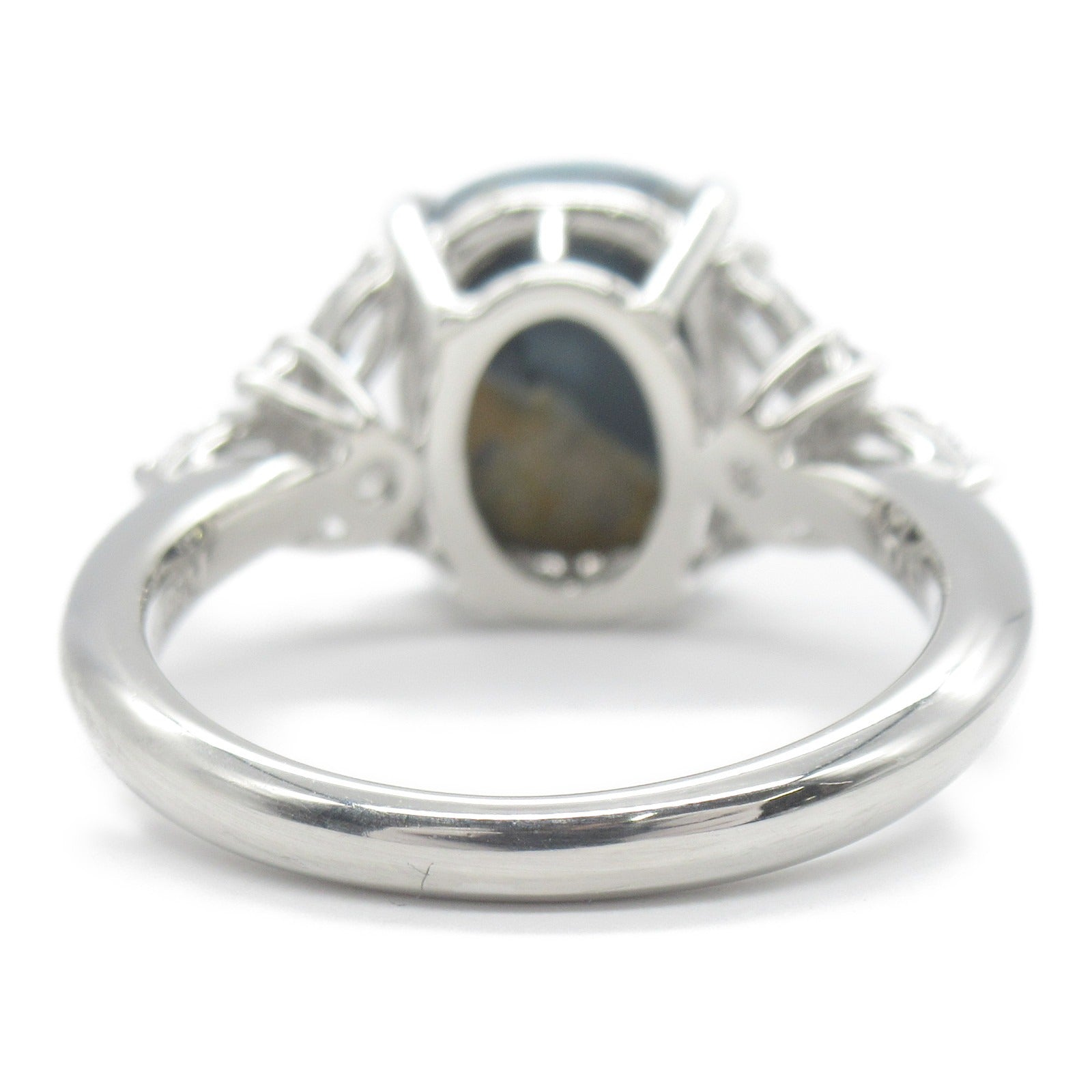 Boulder Opal Diamond Ring Pt900 Platinum