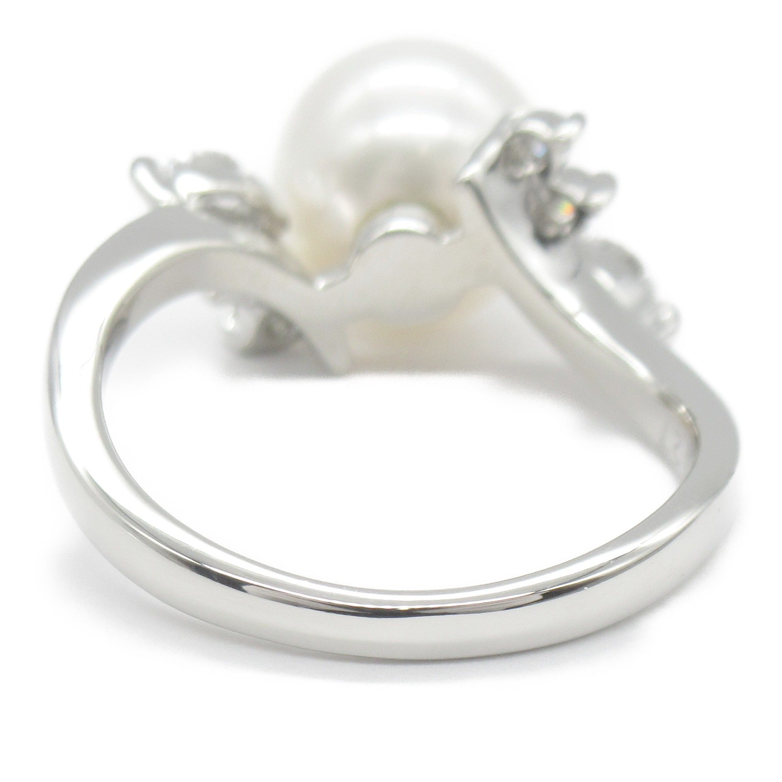 Platinum Diamond Pearl Ring Jewelry