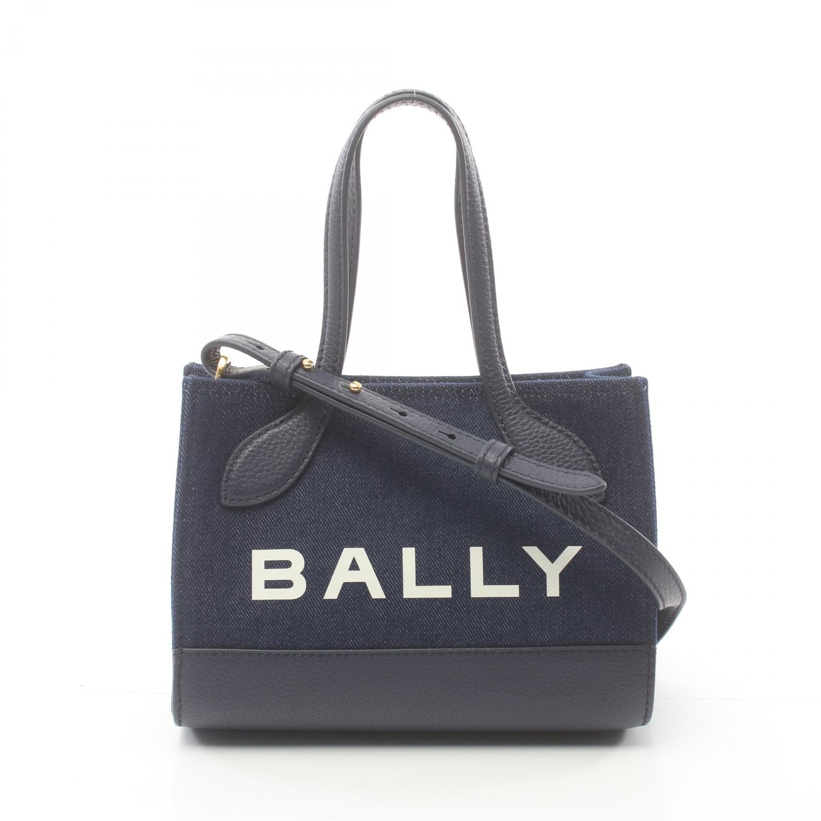 Bally Denim Bar Keep On Tote Bag Denim Tote Bag 6306500 in Excellent Condition