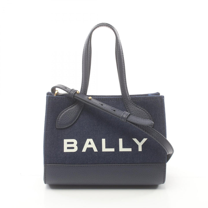 Bally Denim Bar Keep On Tote Bag Denim Tote Bag 6306500 in Great Condition