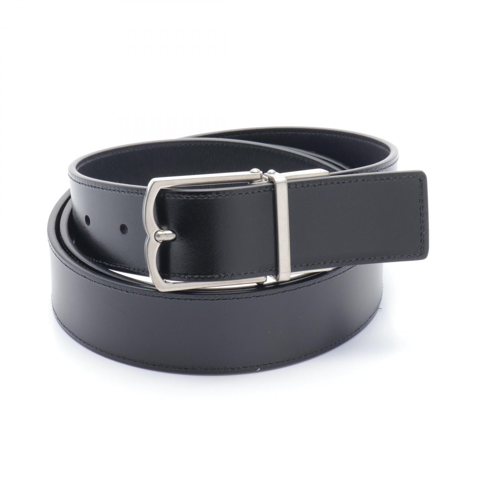 Bally Men's Leather Belt Black 6304552