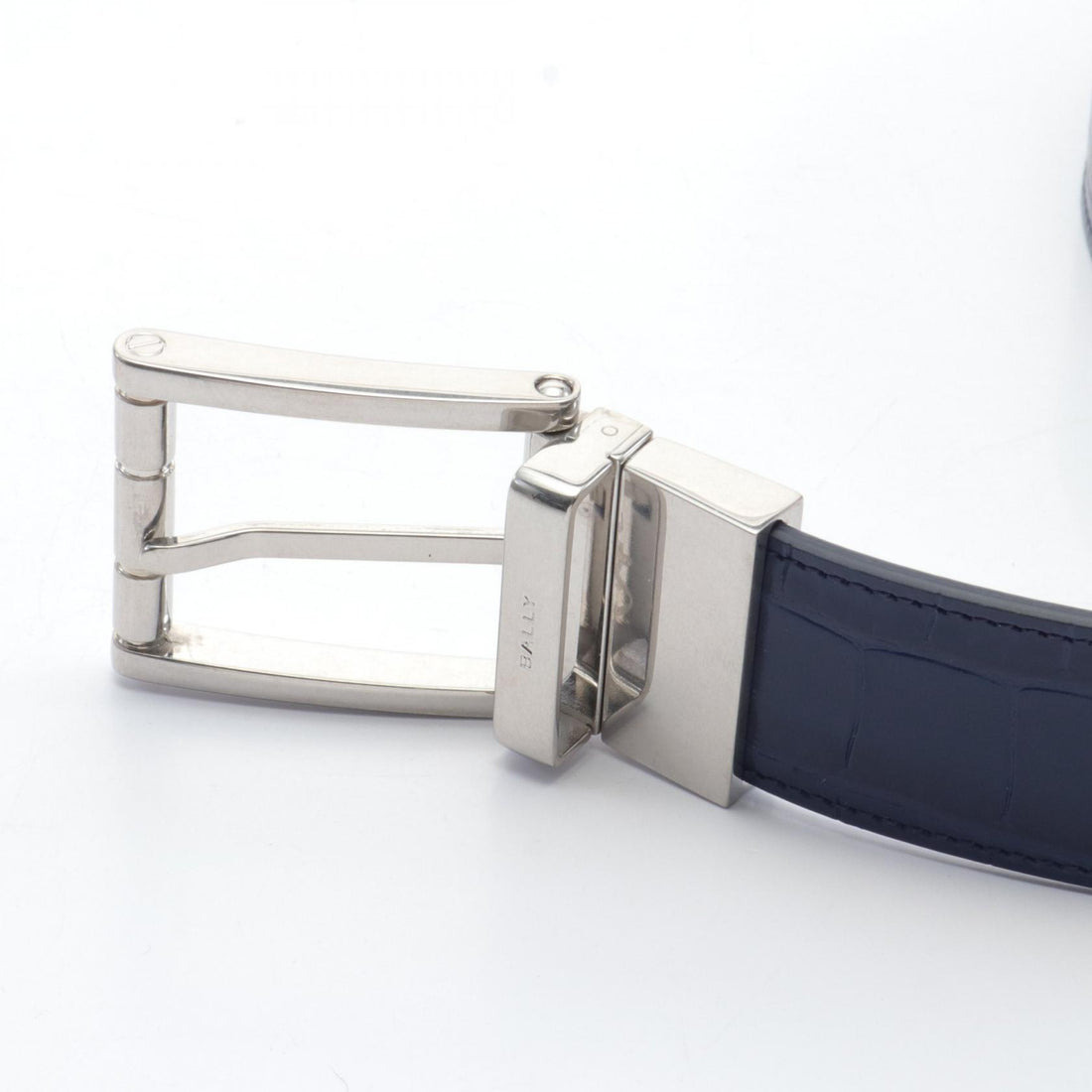 Bally Leather Belt Navy 6307590