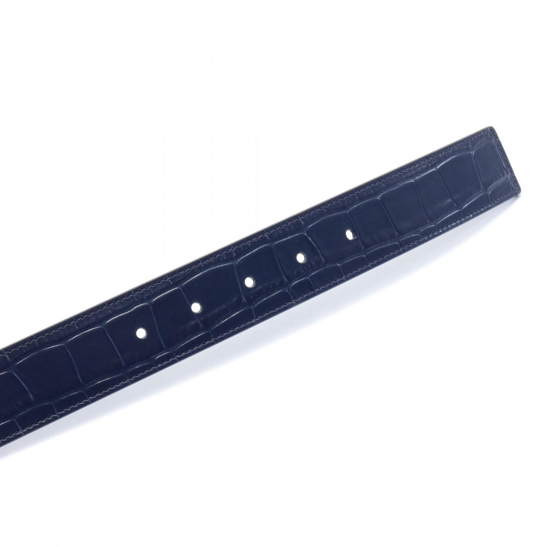 Bally Leather Belt Navy 6307590