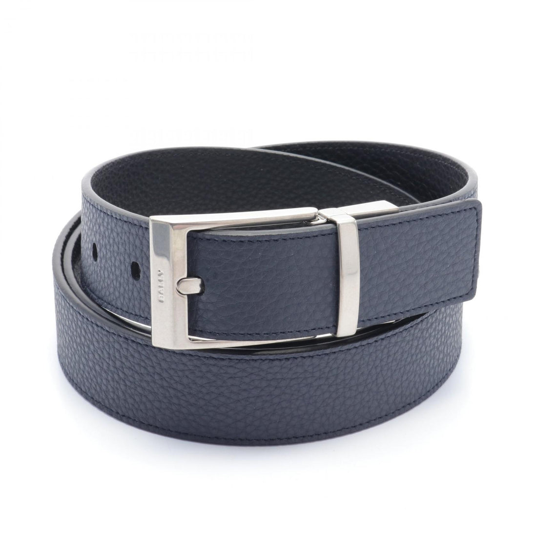 Bally Leather Belt Navy/Black 6304878