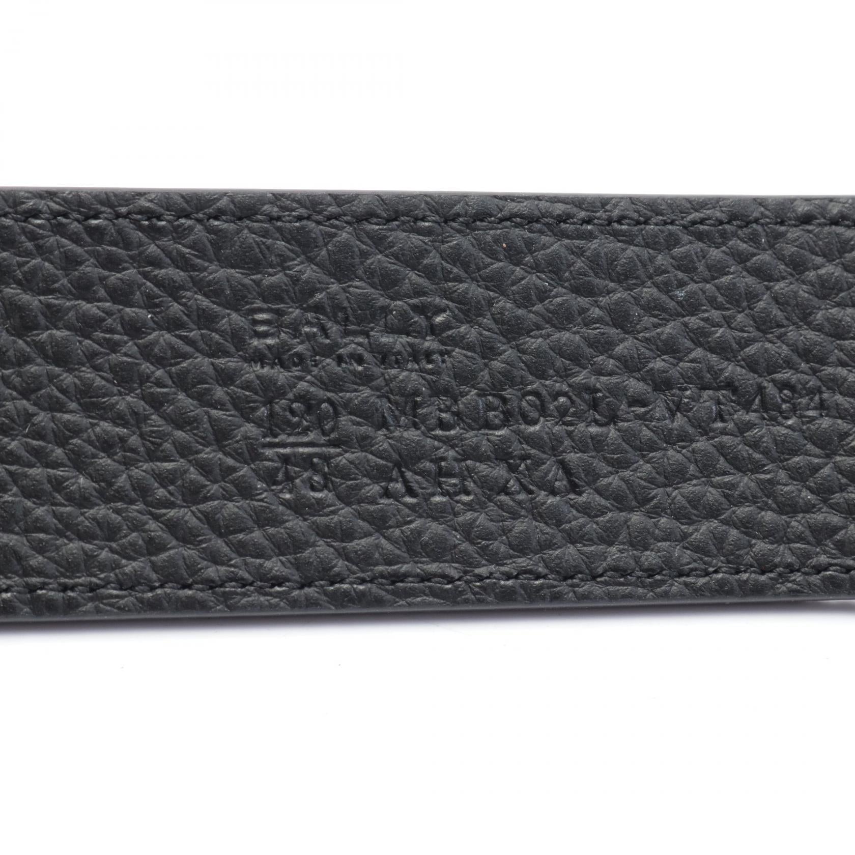 Bally Leather Belt Navy/Black 6304878