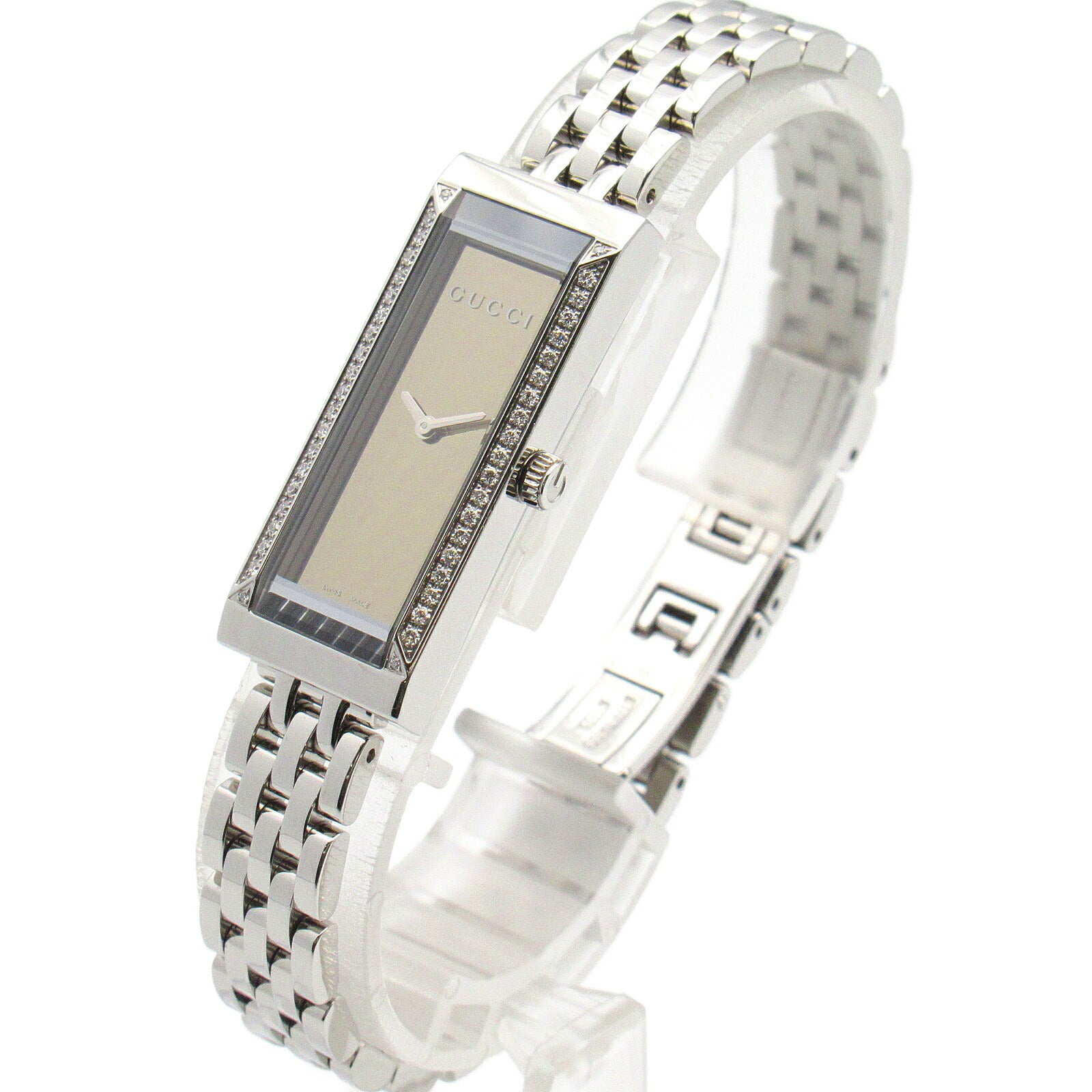 Gucci G-Frame Diamond Watch Stainless Steel