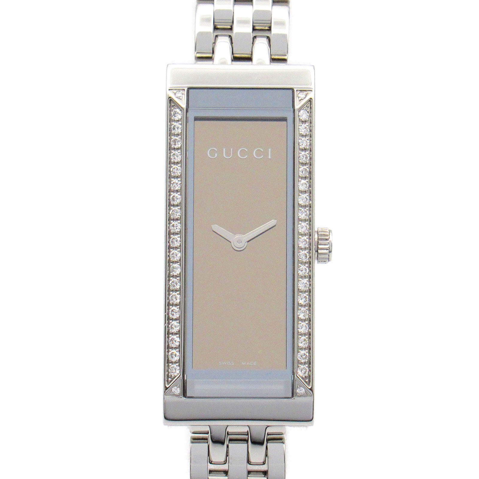 Gucci G-Frame Diamond Watch Stainless Steel