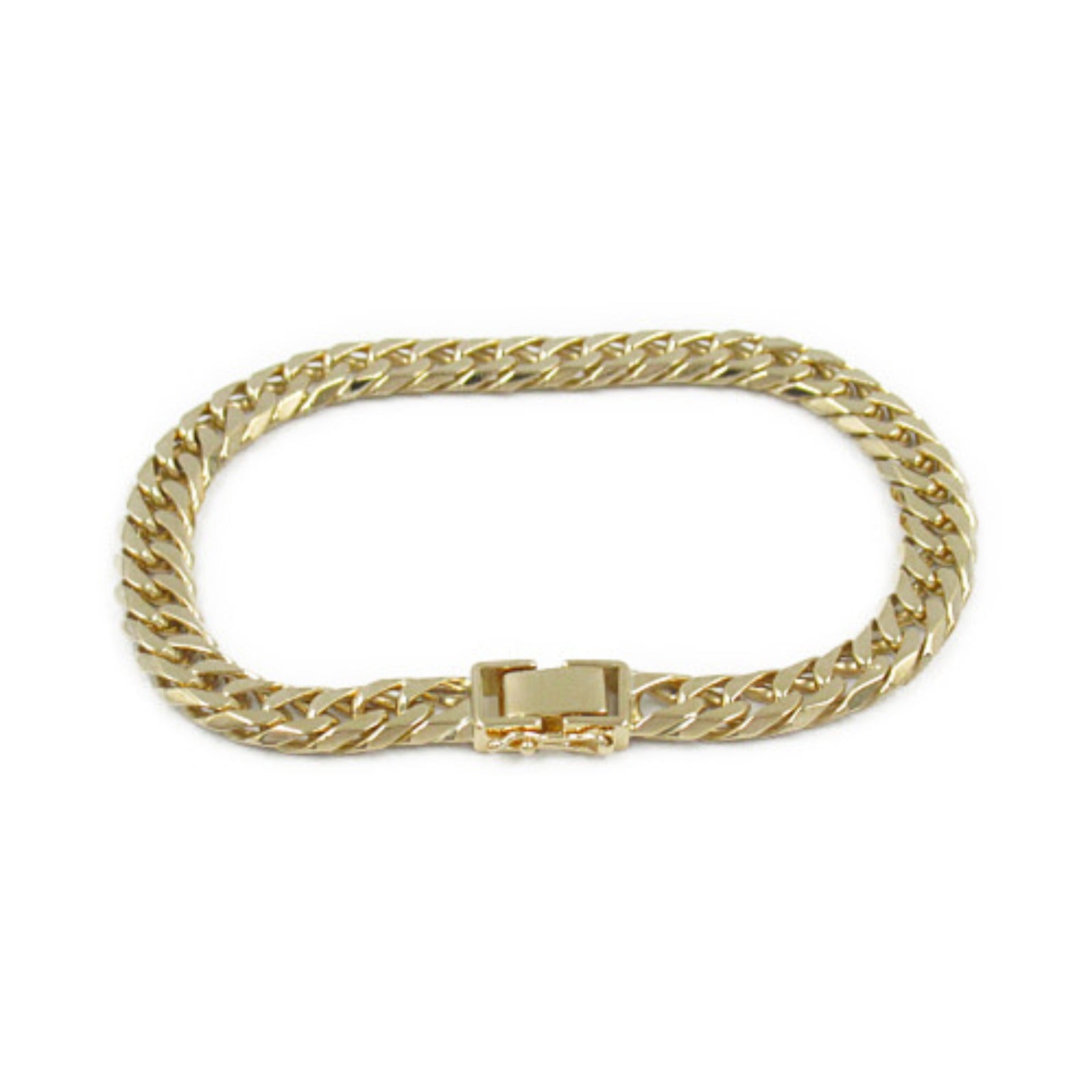 K18 Yellow Gold 6-Men W Chain Bracelet