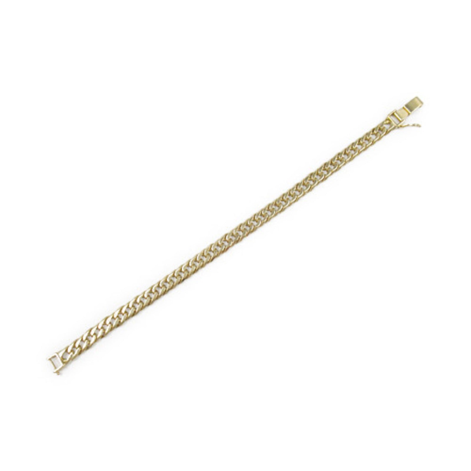 K18 Yellow Gold 6-Men W Chain Bracelet