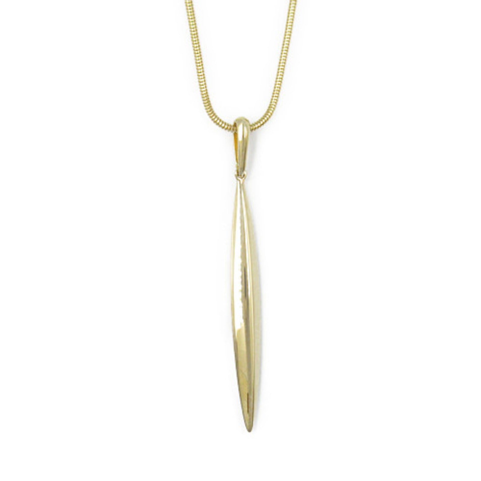 Tiffany & Co Feather Necklace K18 Yellow Gold