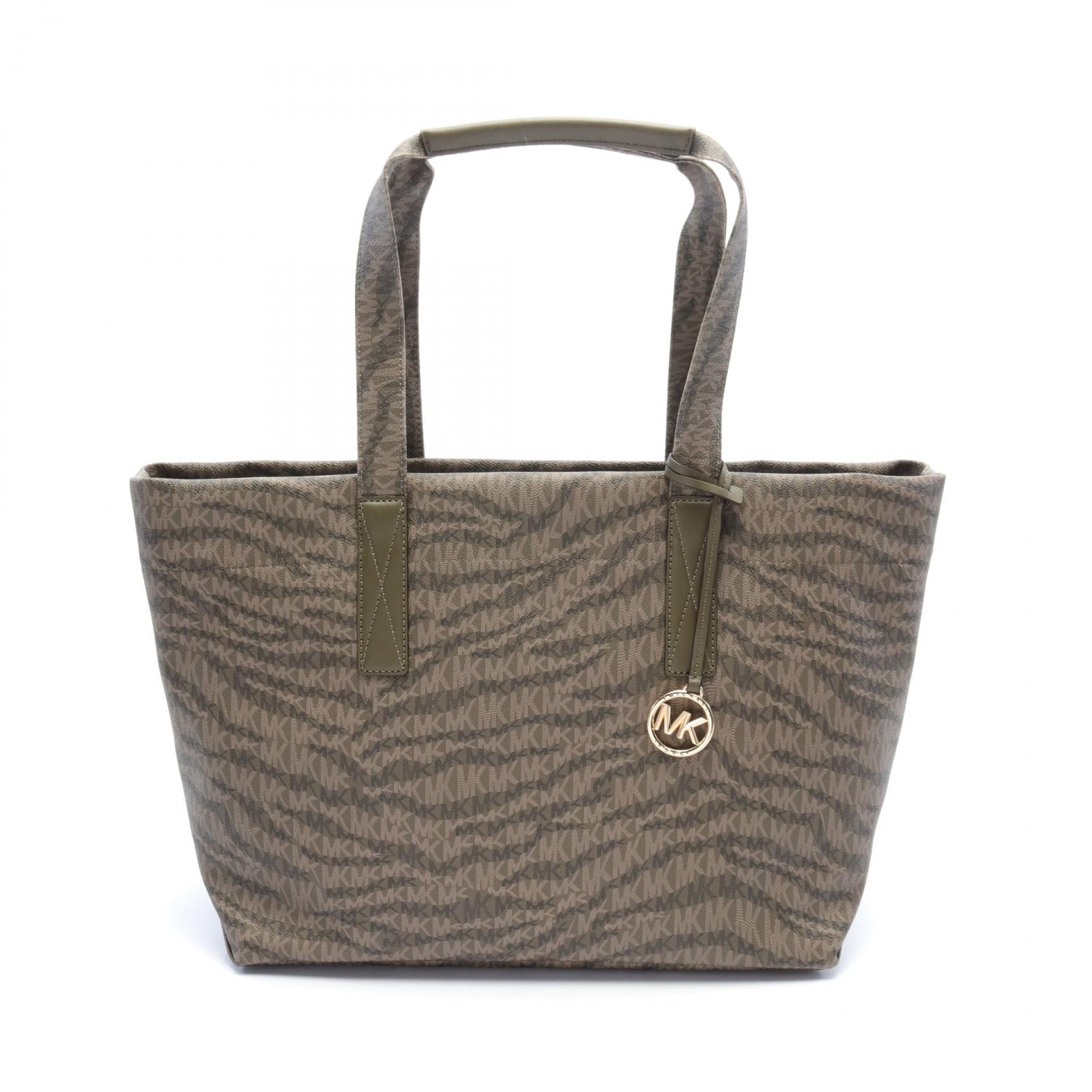 Michael Kors PVC Coated Canvas Leather Tote Bag