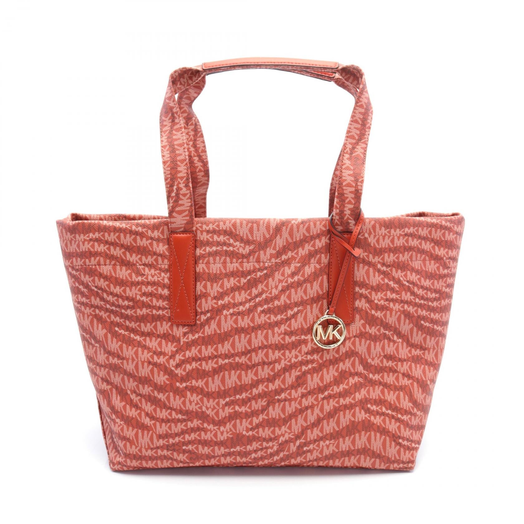 Michael Kors PVC Coated Canvas Leather Tote Bag