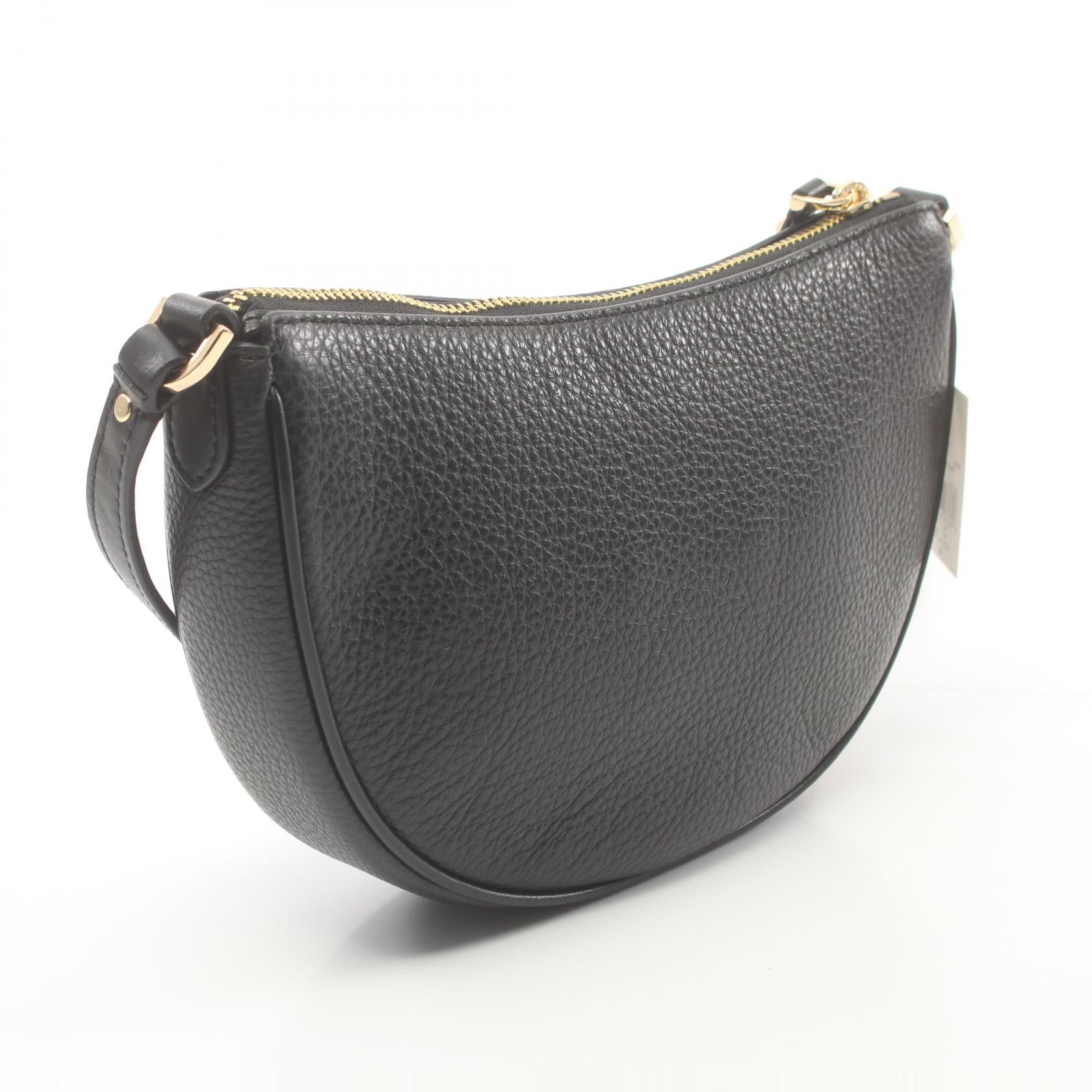 Michael Kors Dover Small Half Moon Leather Shoulder Bag