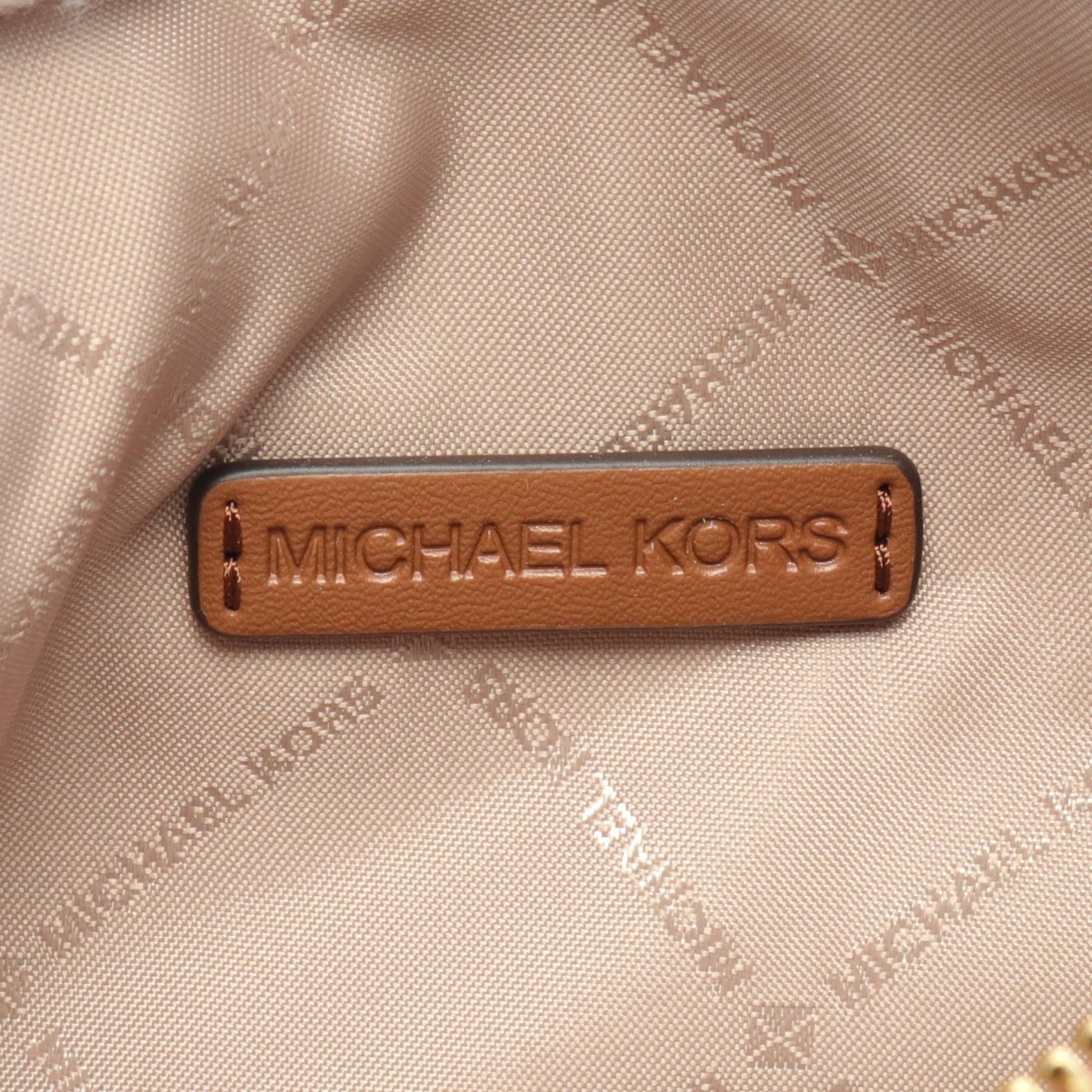 Michael Kors Dover Small Half Moon Leather Shoulder Bag