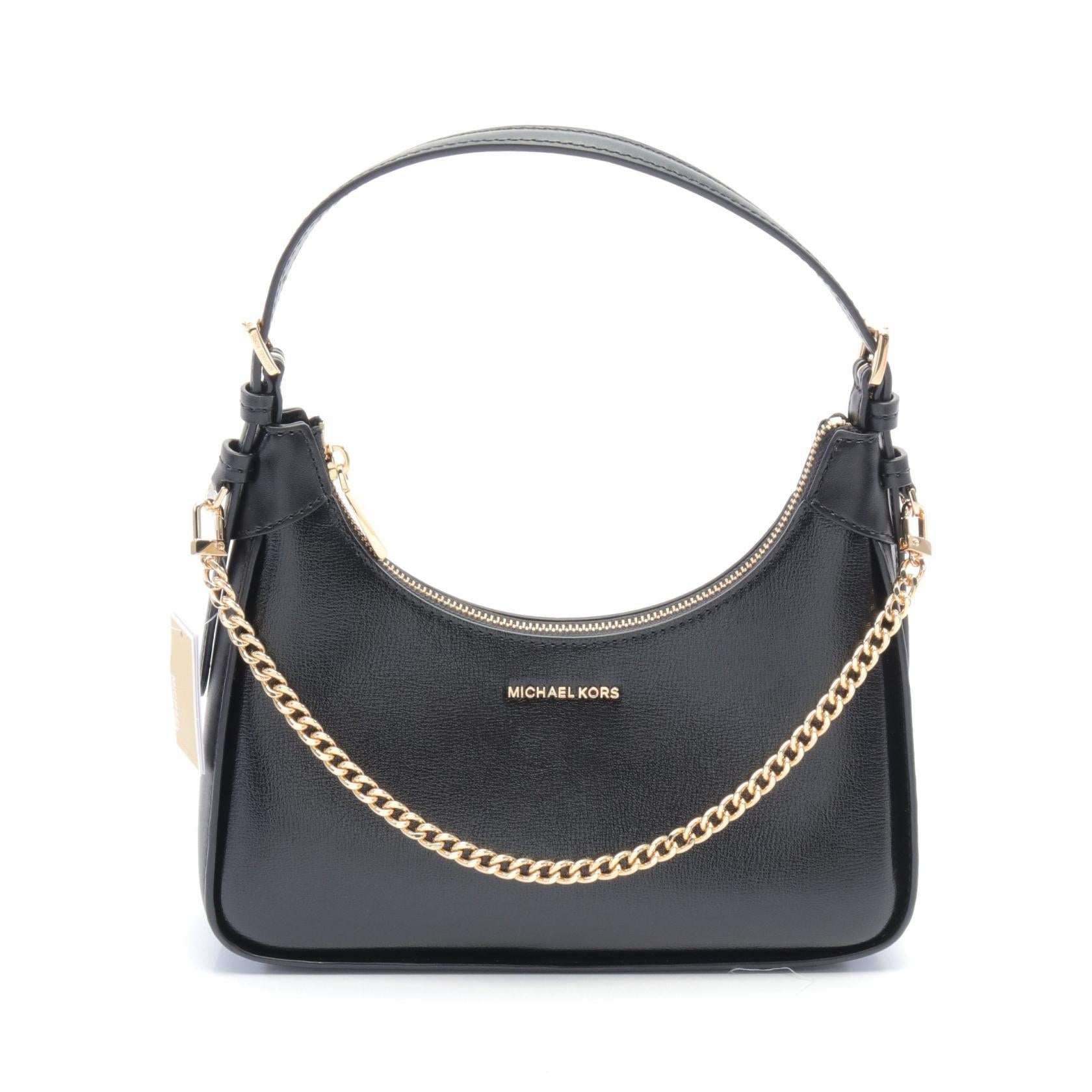 Michael Kors Wilma Leather Shoulder Bag Black