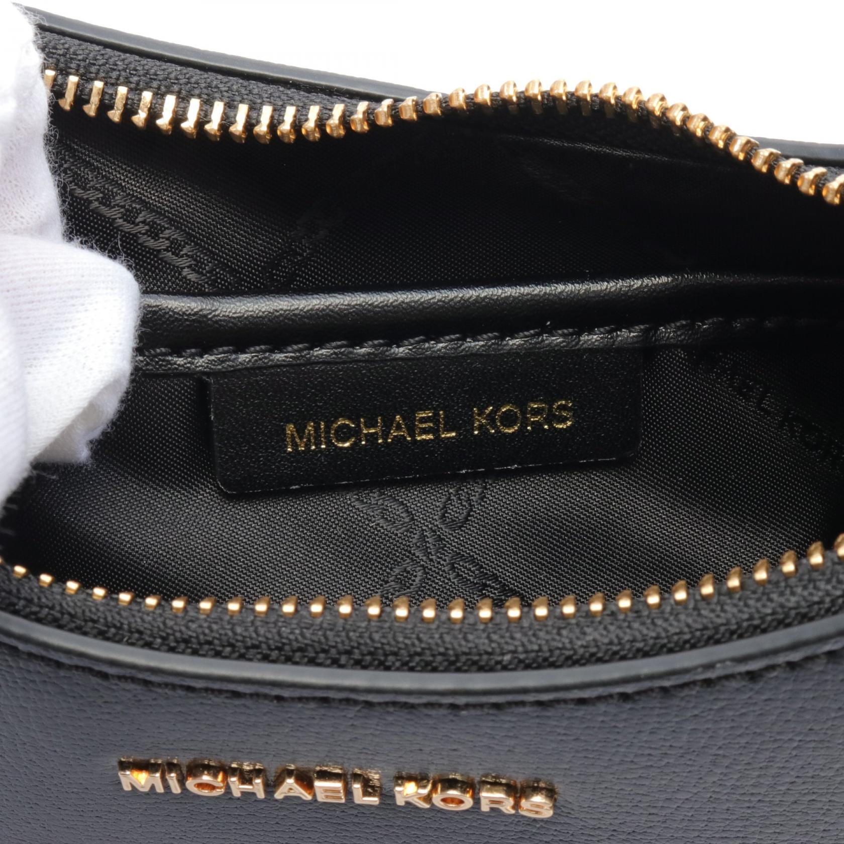 Michael Kors Wilma Leather Shoulder Bag Black