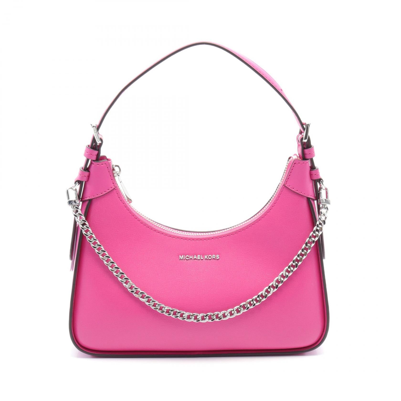 Michael Kors Wilma Leather Shoulder Bag Pink