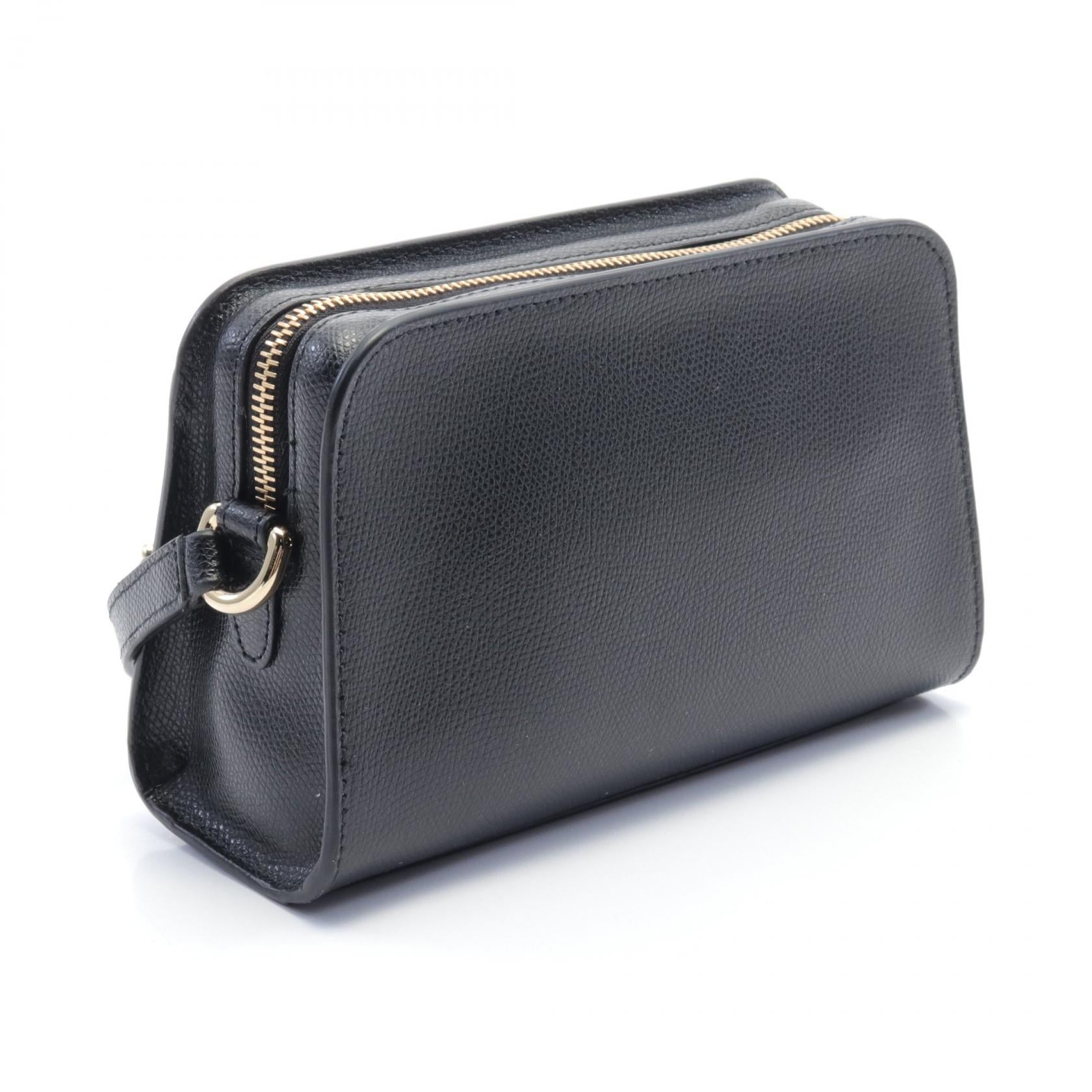 Furla 1927 Mini Leather Crossbody Bag Black