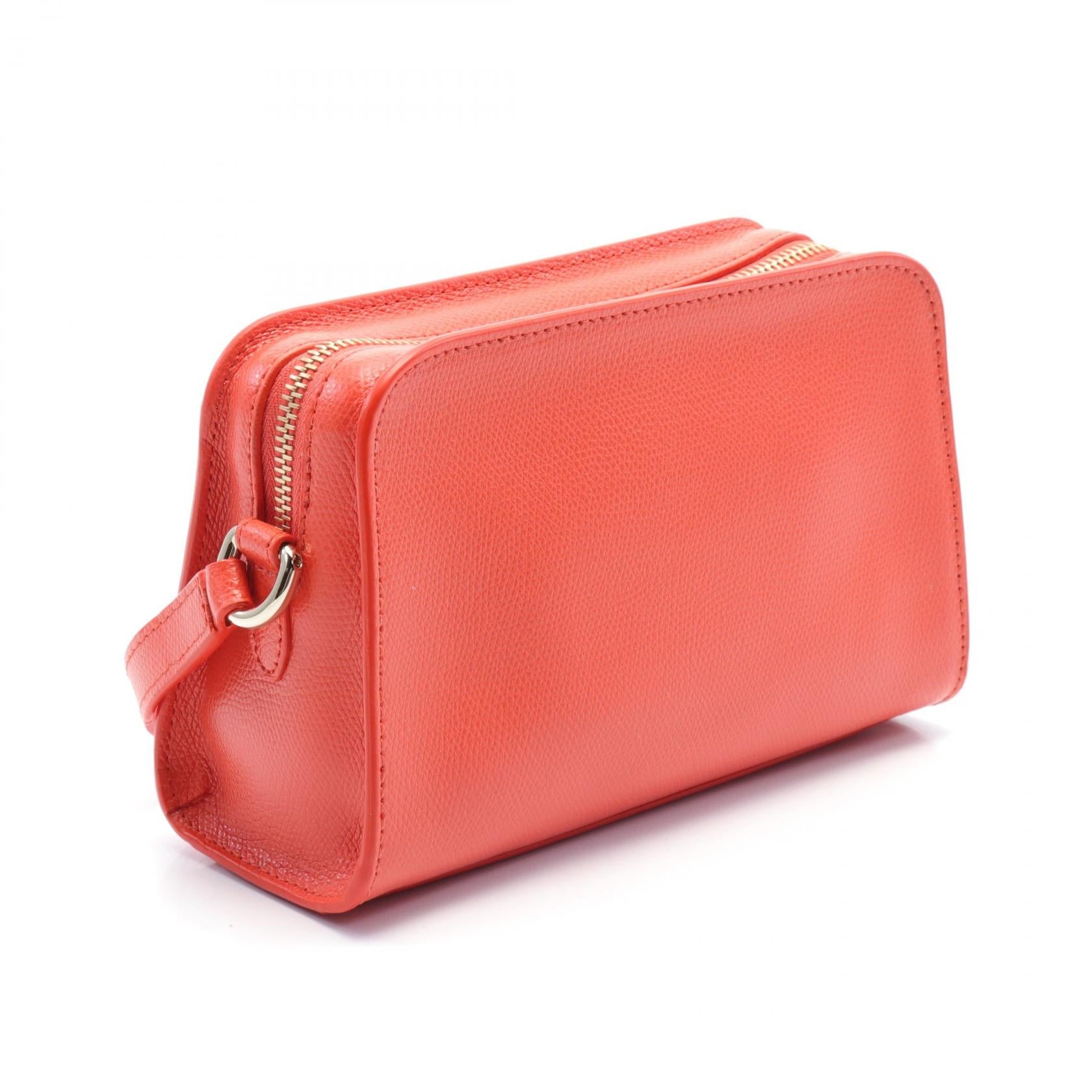 Furla 1927 Mini Leather Crossbody Bag Orange