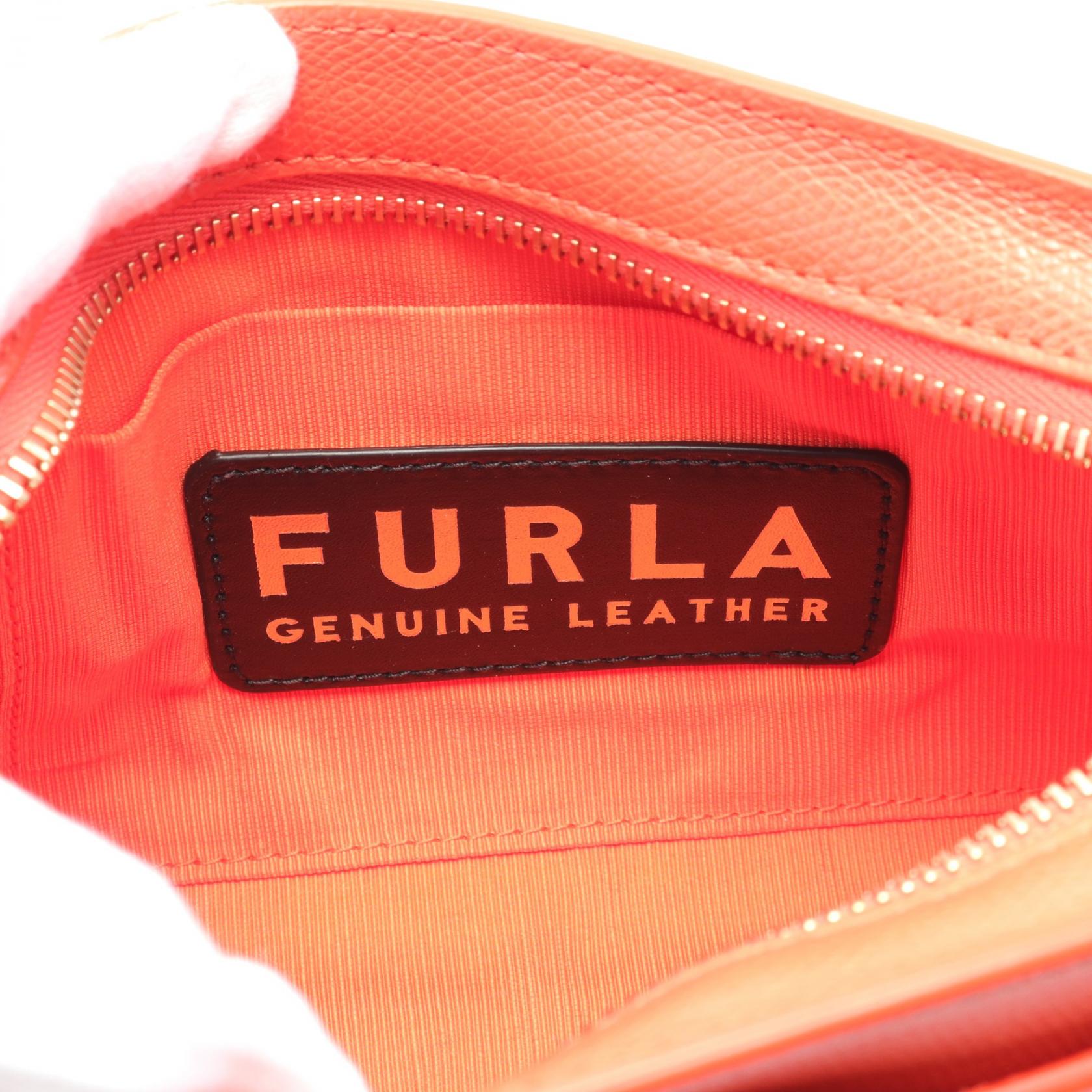 Furla 1927 Mini Leather Crossbody Bag Orange