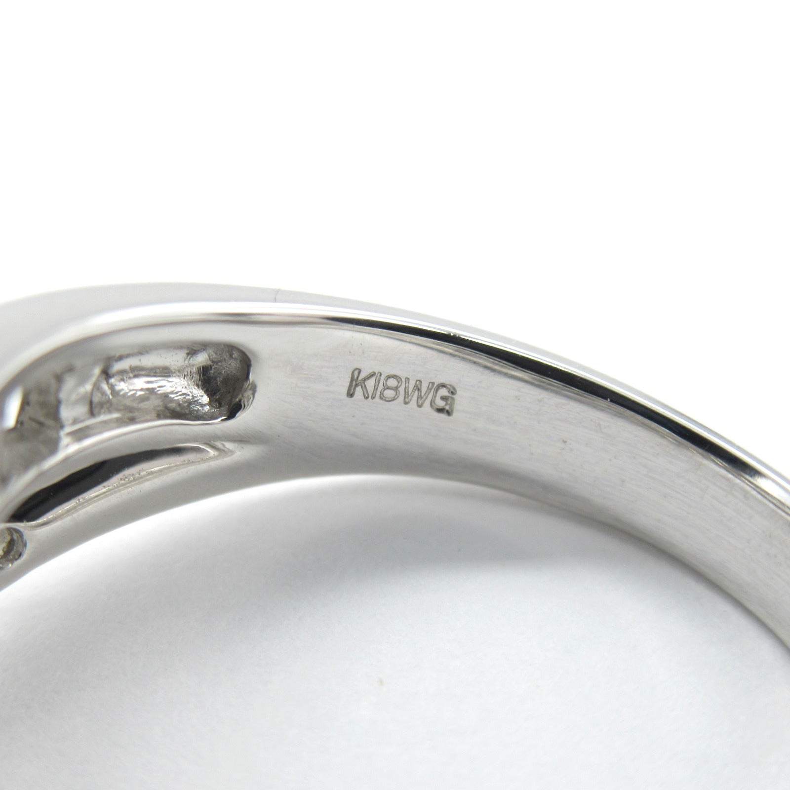 K18WG White Gold Diamond Ring