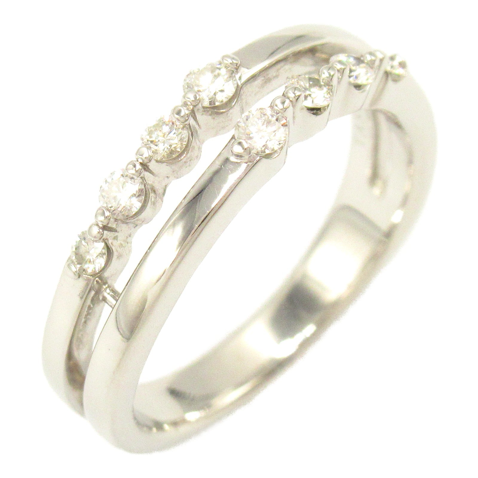 Tasaki Diamond Ring K18WG White Gold