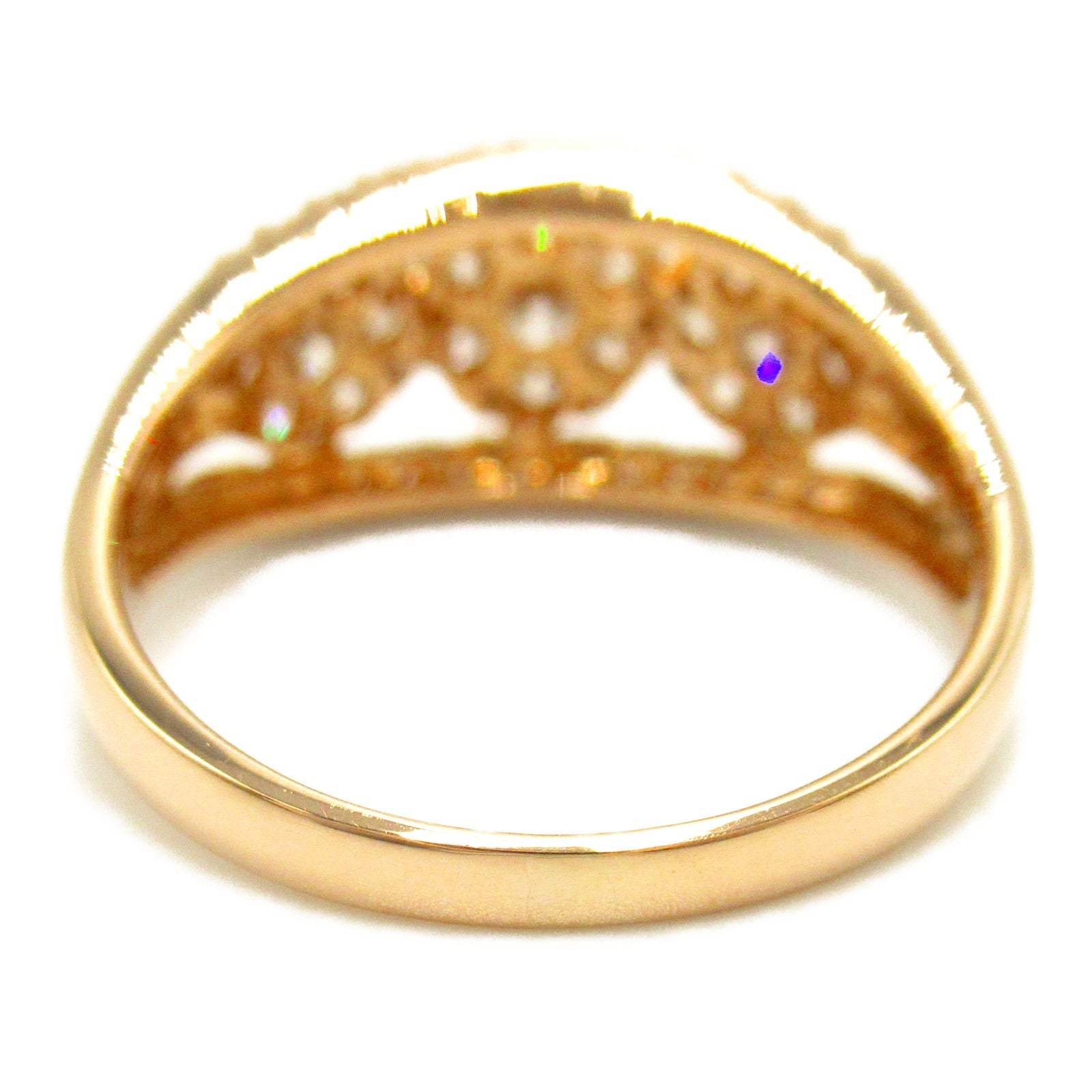 K18PG Pink Gold Diamond Ring Jewelry