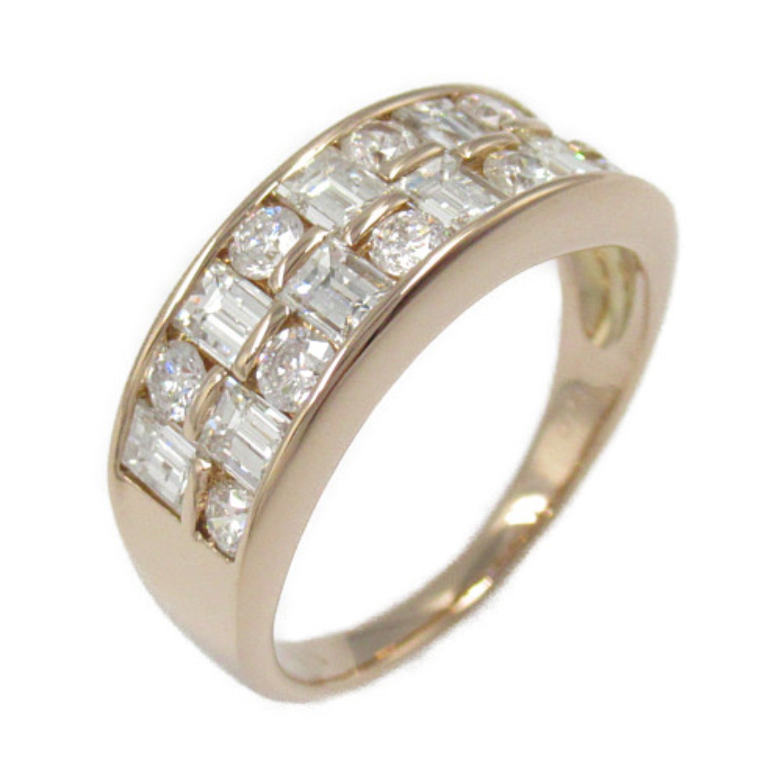 K18PG Pink Gold Diamond Ring Jewelry