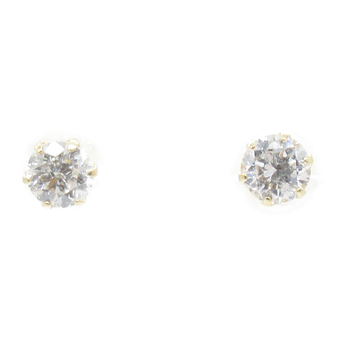 Diamond Earrings K18WG White Gold Jewelry