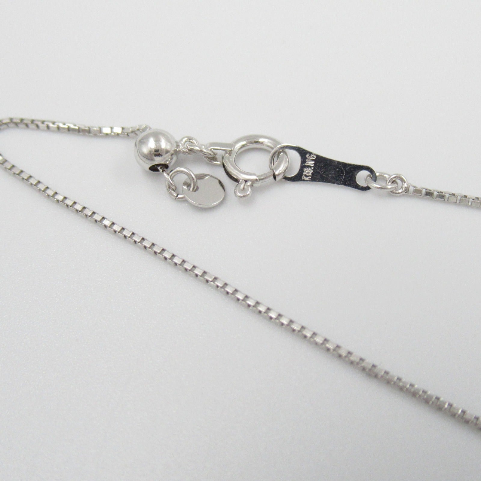 K18WG White Gold Diamond Necklace Jewelry