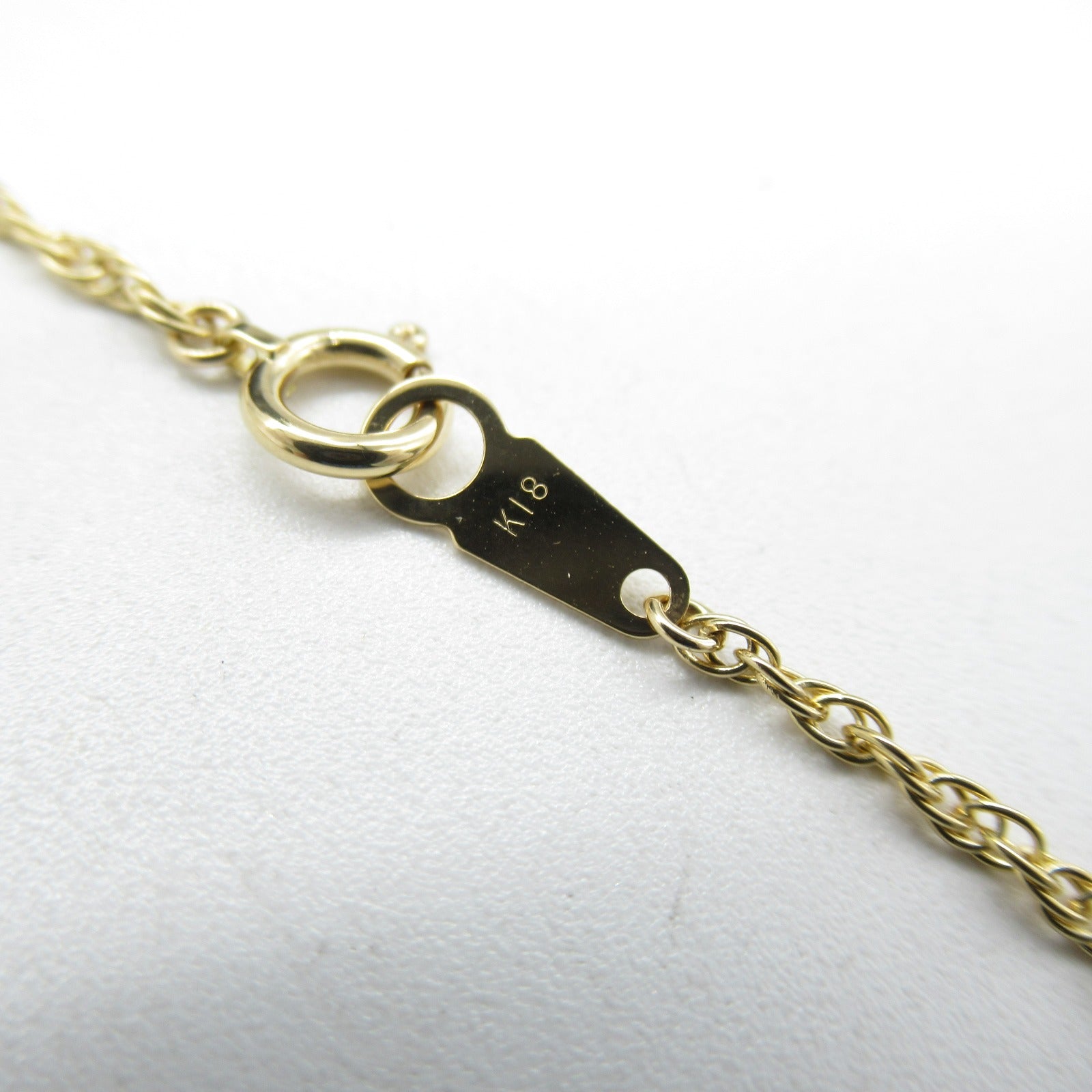 K18 Yellow Gold Diamond Necklace Jewelry