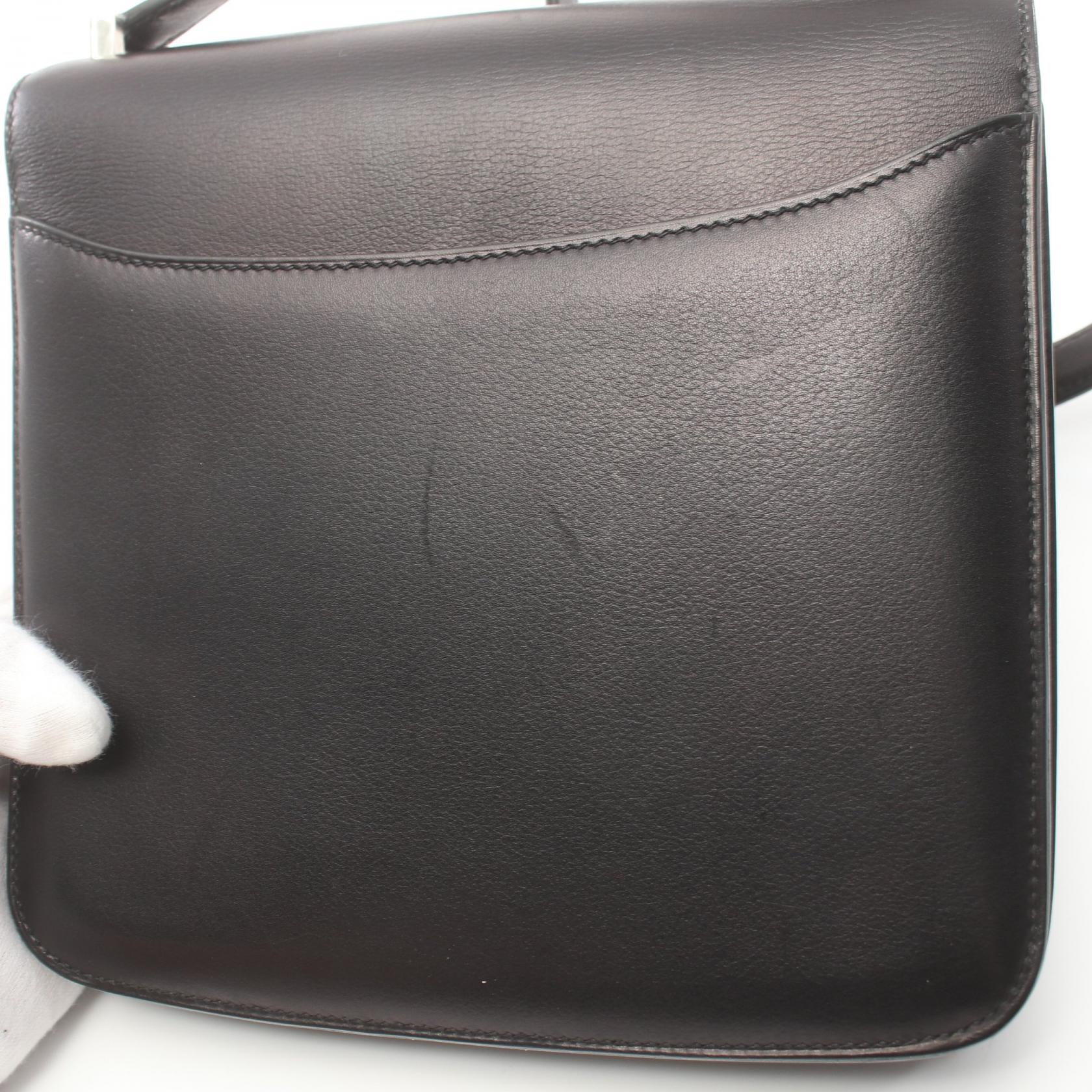 Hermes Evergrain Sac 2002 Shoulder Bag Black