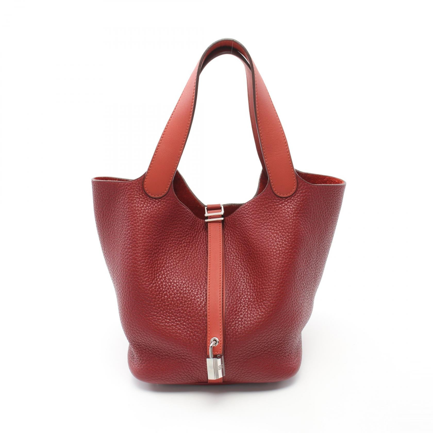 Hermes Picotin Lock MM Touch Rouge Ash Handbag