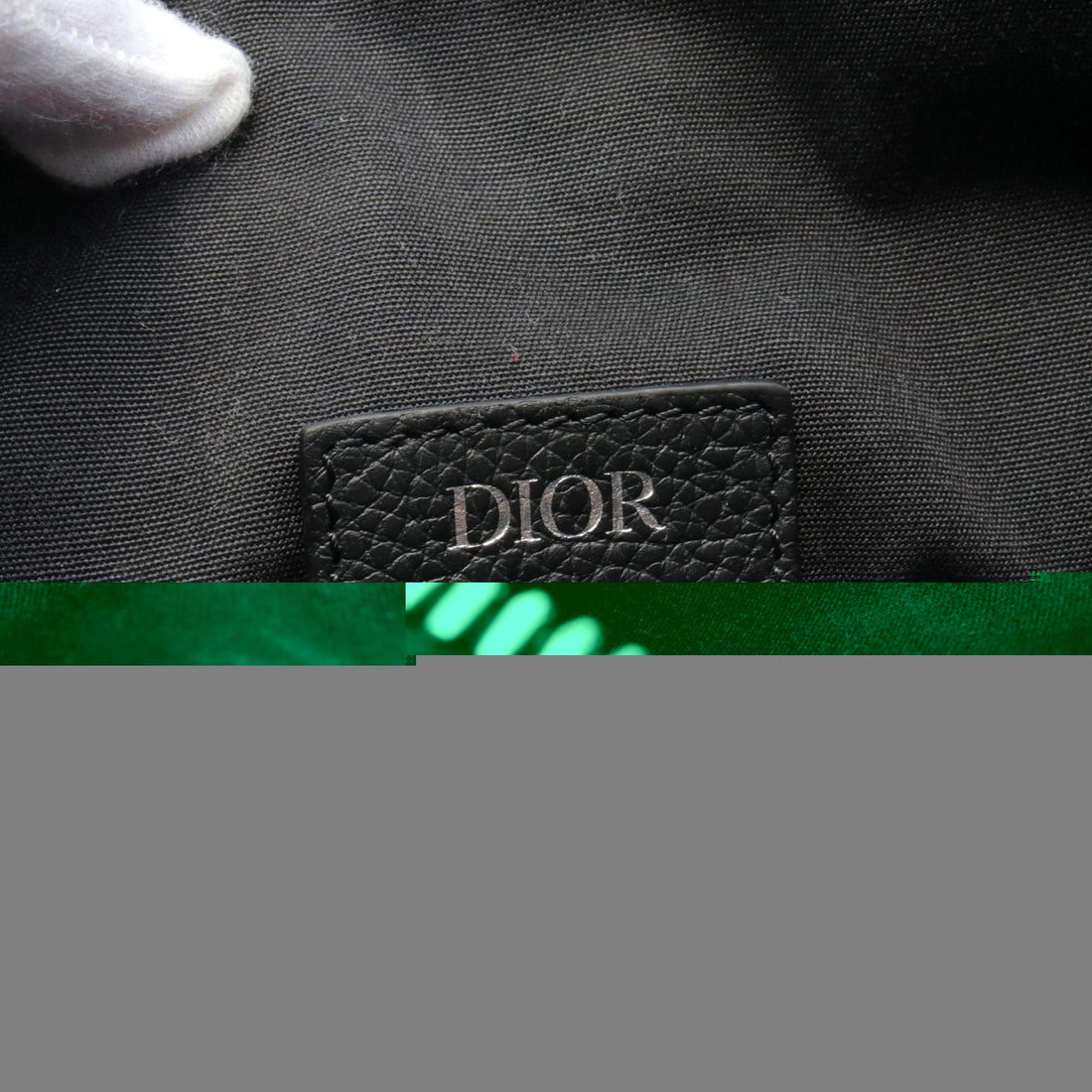 Dior Saddle Leather Waist Bag Black