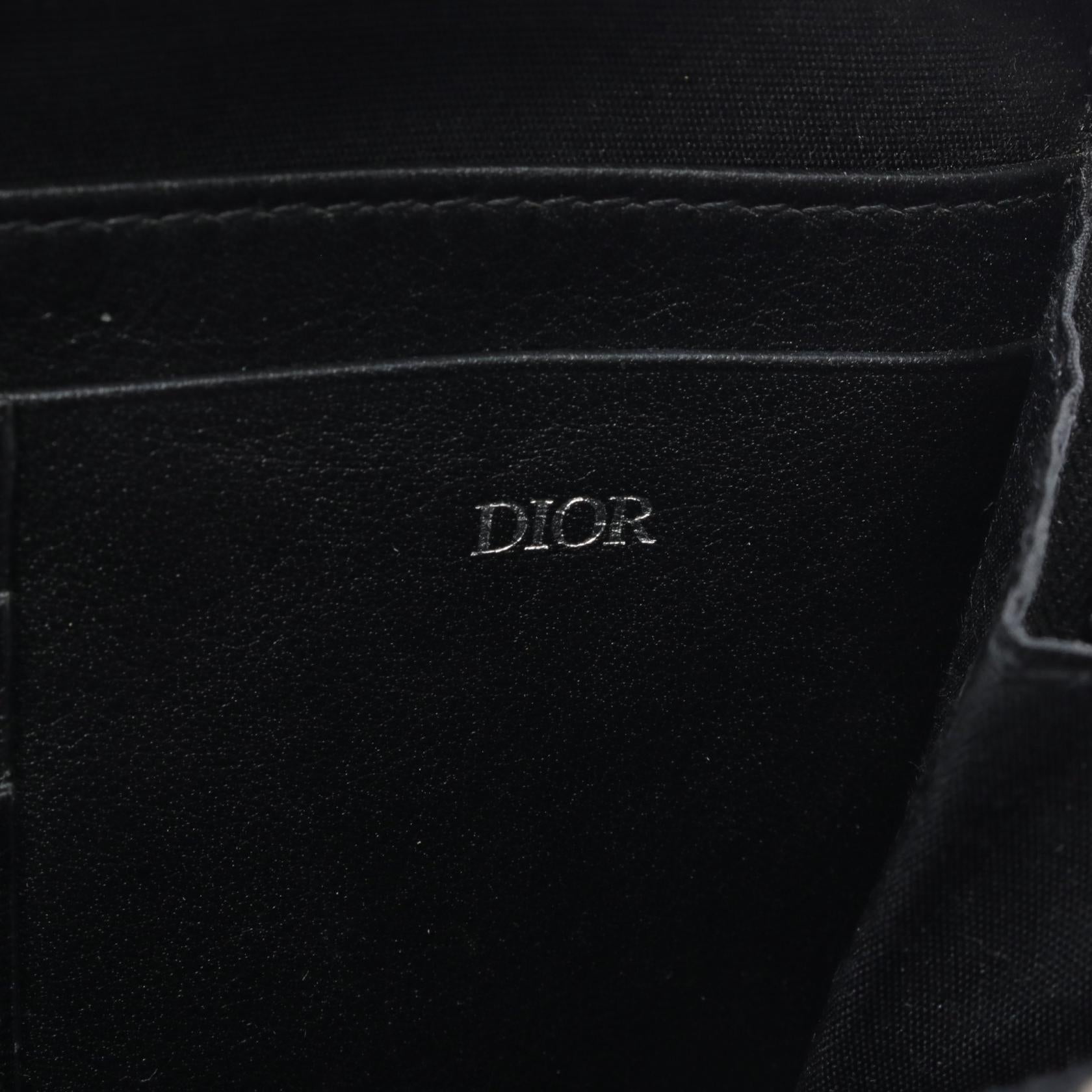 Dior Leather Shoulder Bag Navy